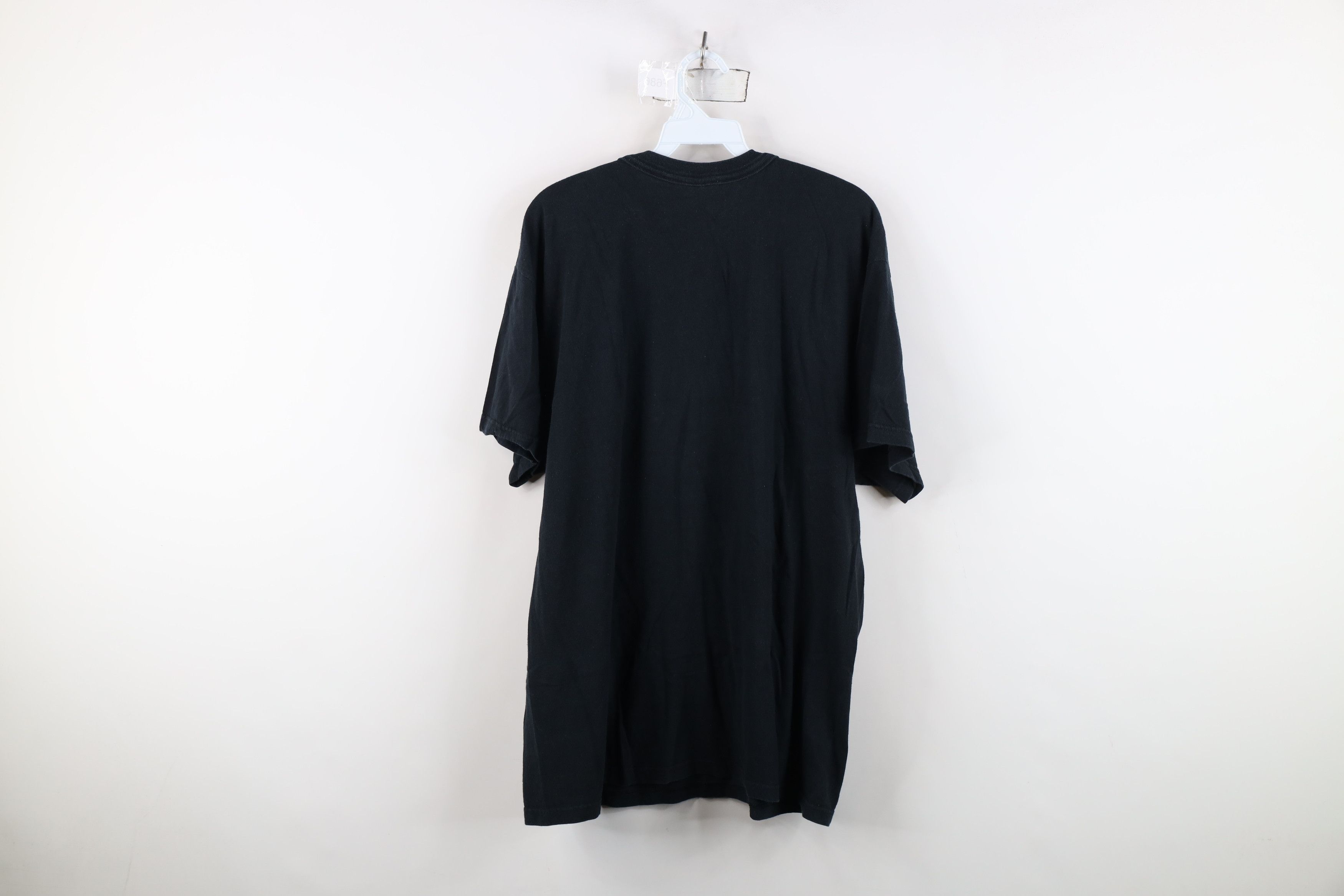 Vintage Vintage 90s Y2K Streetwear Blank Cotton Pocket T-Shirt Black Size US XL / EU 56 / 4 - 12 Thumbnail
