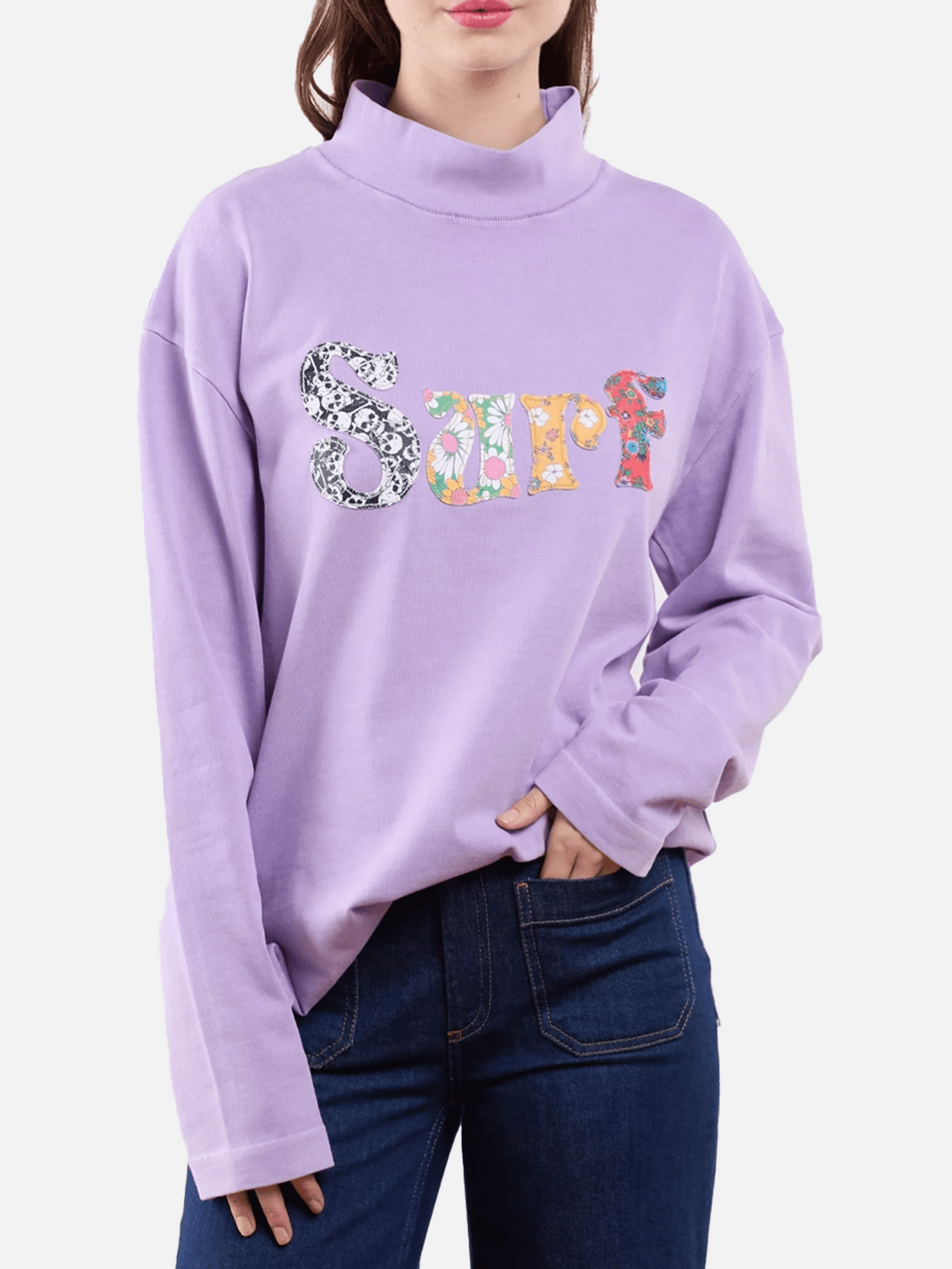 ERL ERL Surf Patch Longsleeve T -shirt - Purple PURPLE Size US M / EU 48-50 / 2 - 3 Thumbnail