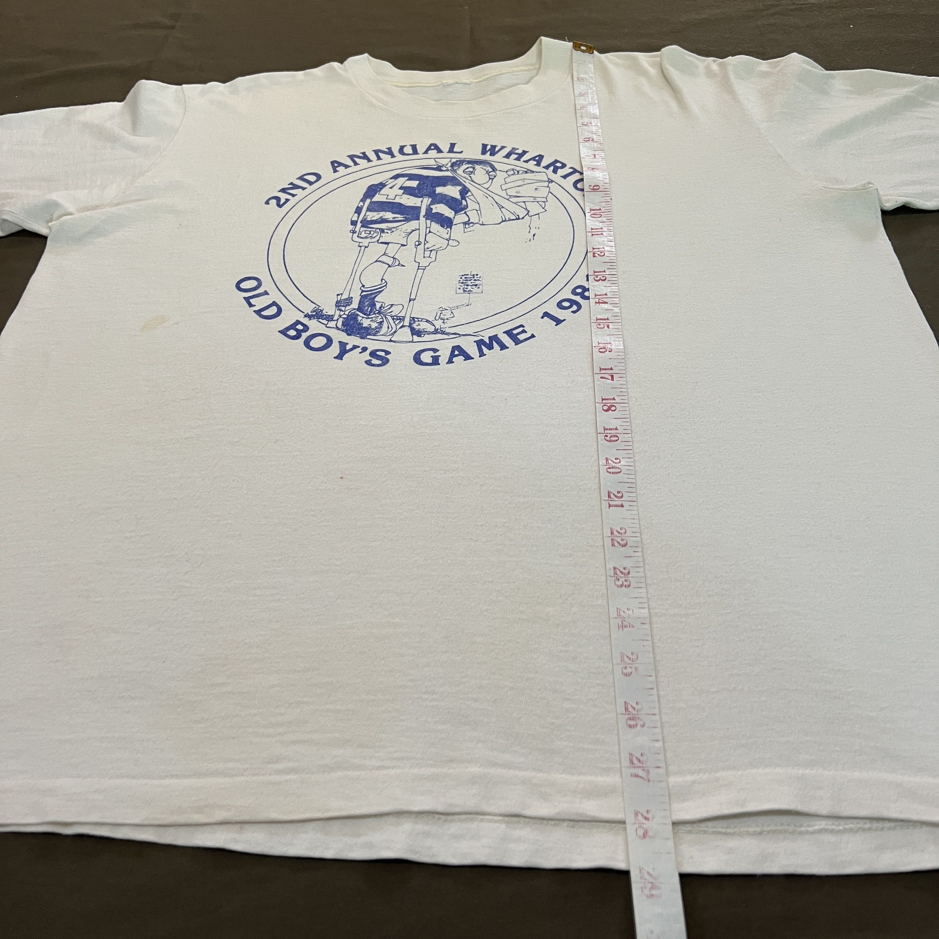 Vintage Vintage 80s 1981 Old boy's game Promo Tee XL Size US XL / EU 56 / 4 - 10 Thumbnail