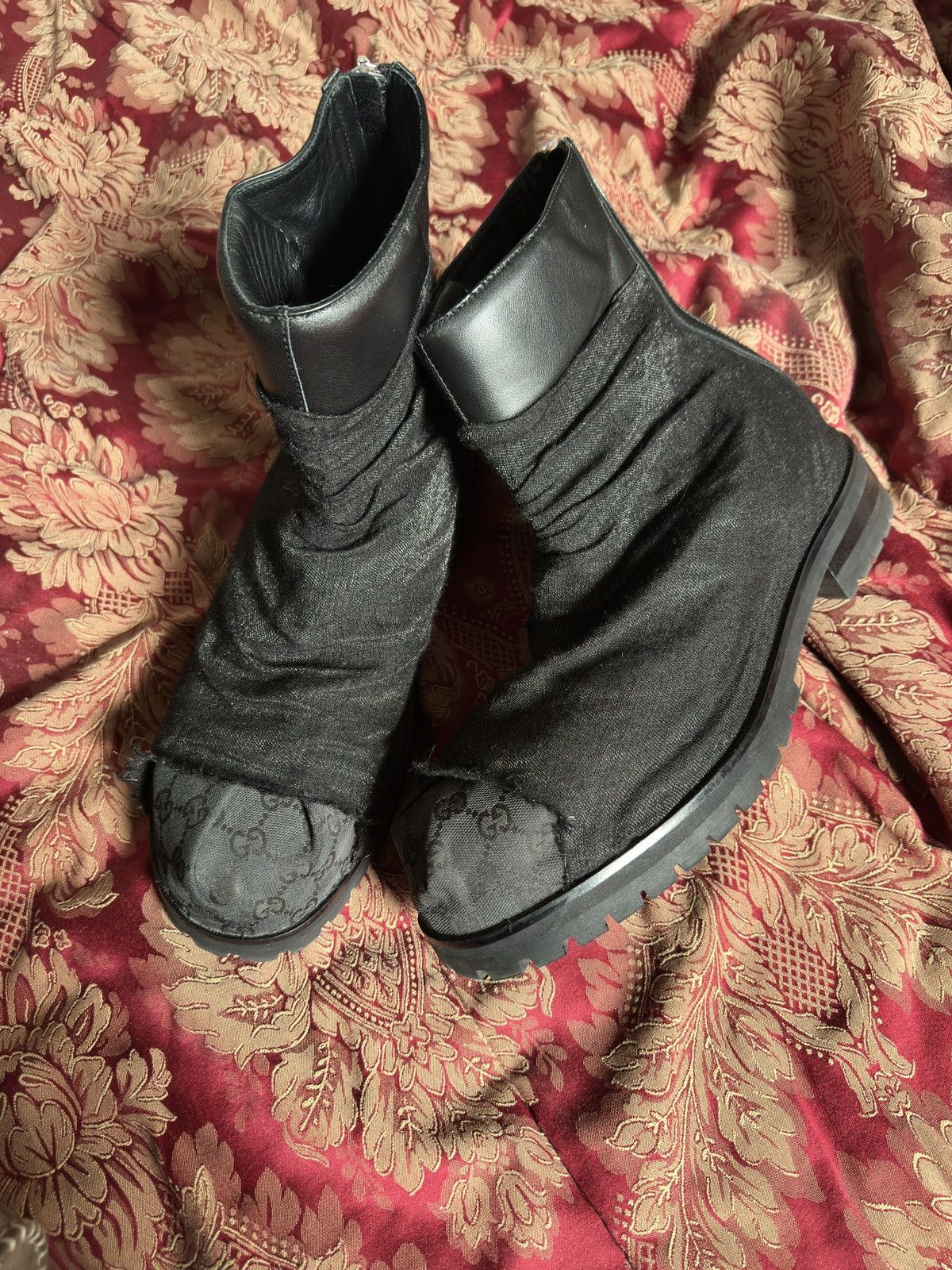 424 424 Gucci Marathon boots 1 of 1 custom sz47 Tom Ford era Size US 13 / EU 46 - 3 Thumbnail