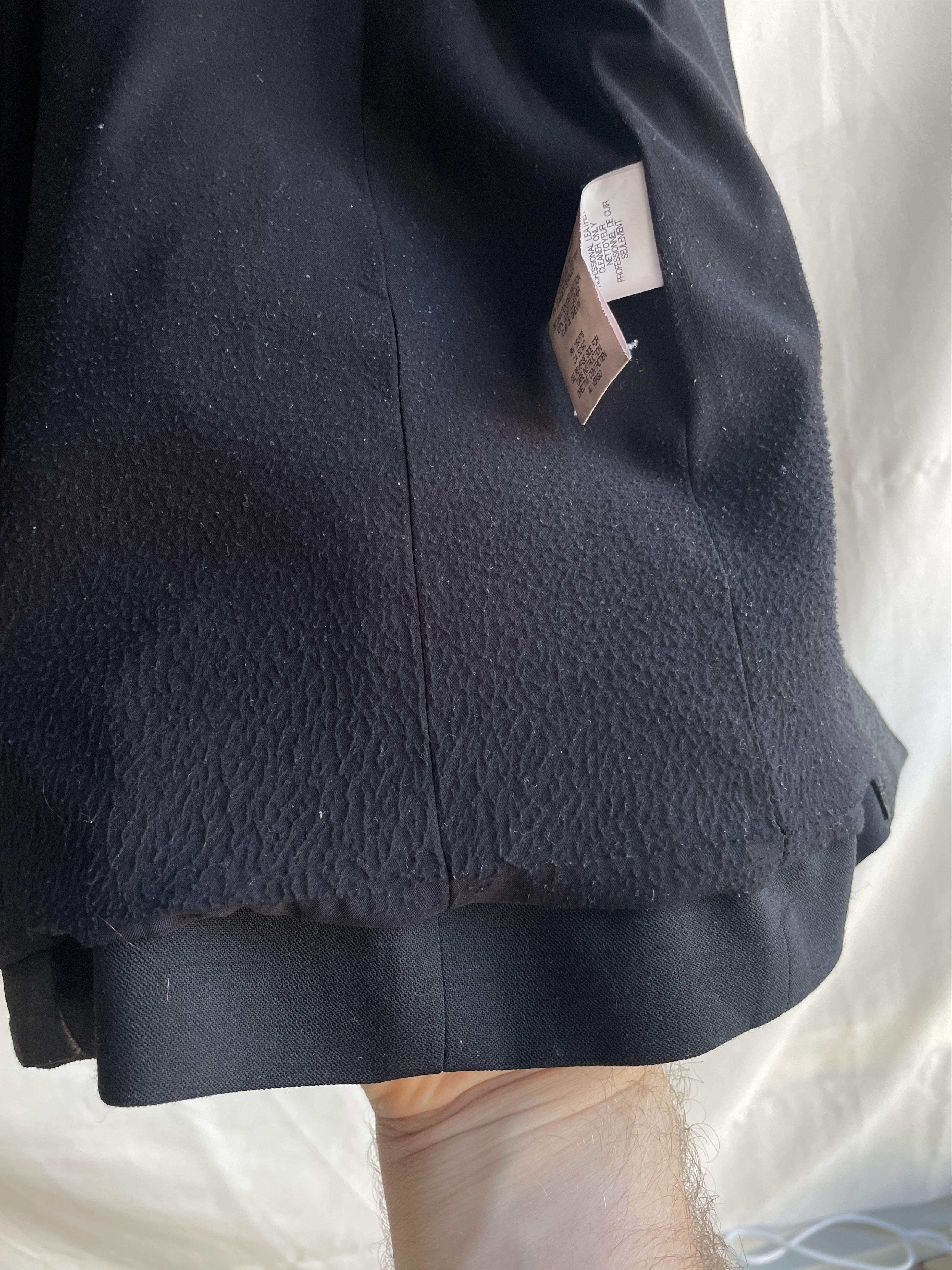 Helmut Lang Helmut Lang Leather Wool Ruched Sleeves Blazer Size S / US 4 / IT 40 - 11 Thumbnail