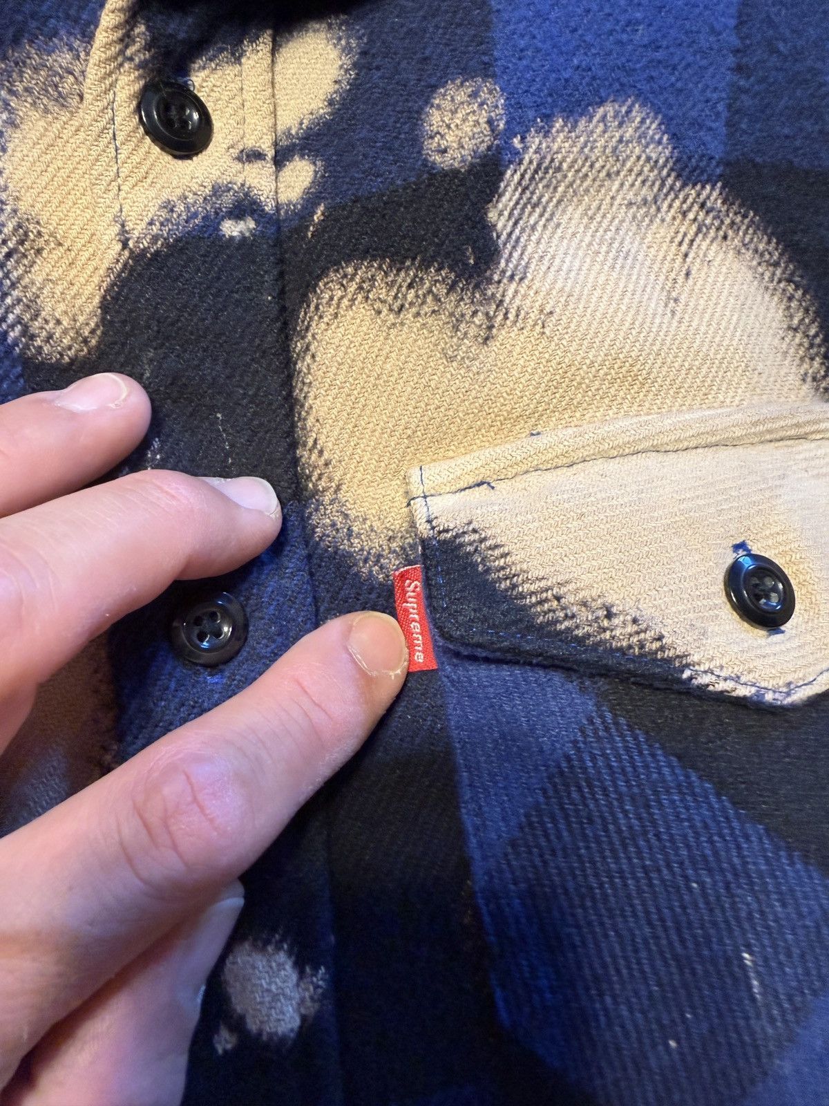 Supreme SUPREME BUFFALO BLEACHED HEAVYWEIGHT FLANNEL Size US L / EU 52-54 / 3 - 2 Thumbnail