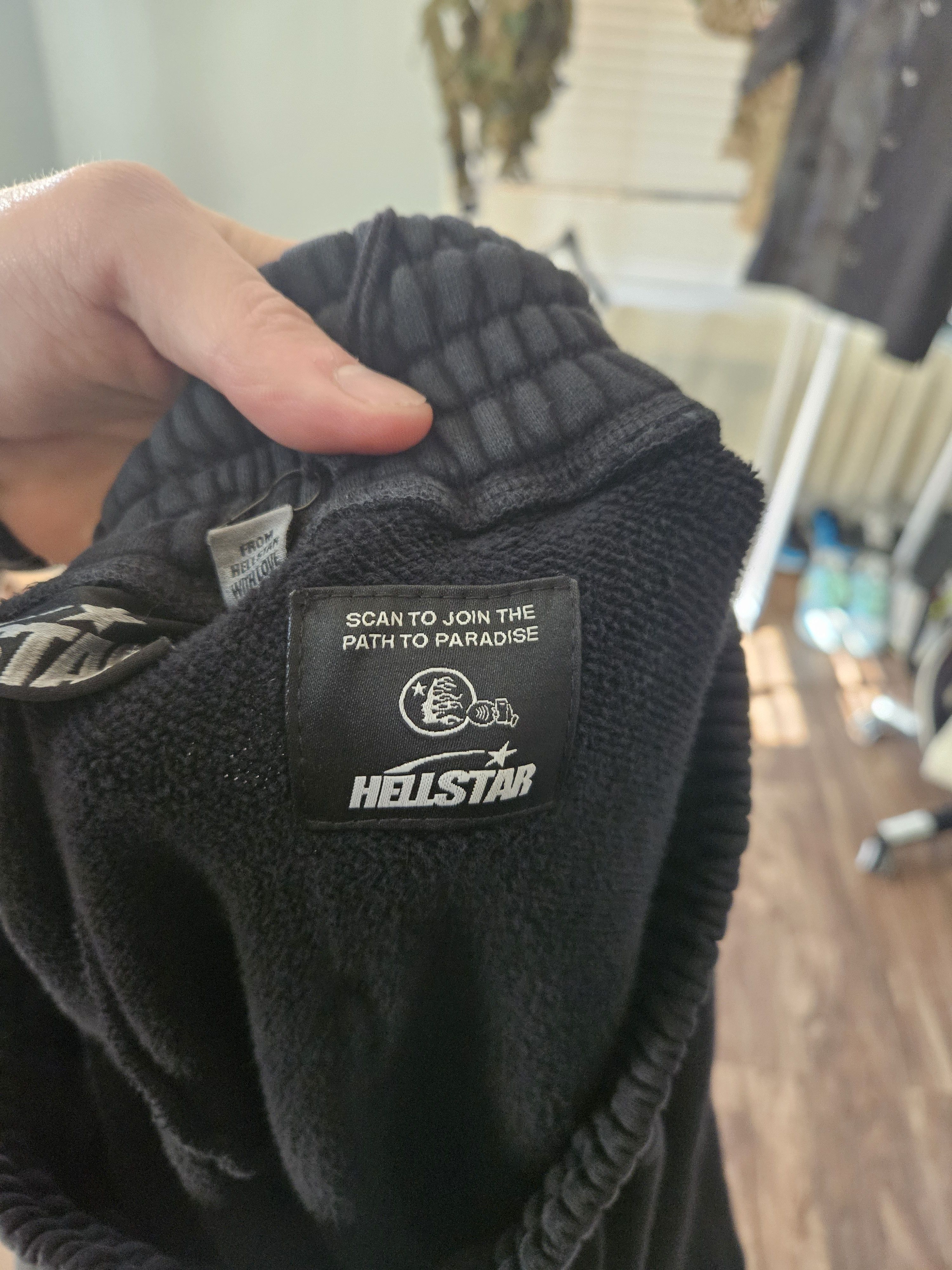Complex × HELLSTAR ComplexCon x Hellstar Dark Ohm Oversized Black Sweatpants Size US 34 / EU 50 - 10 Thumbnail