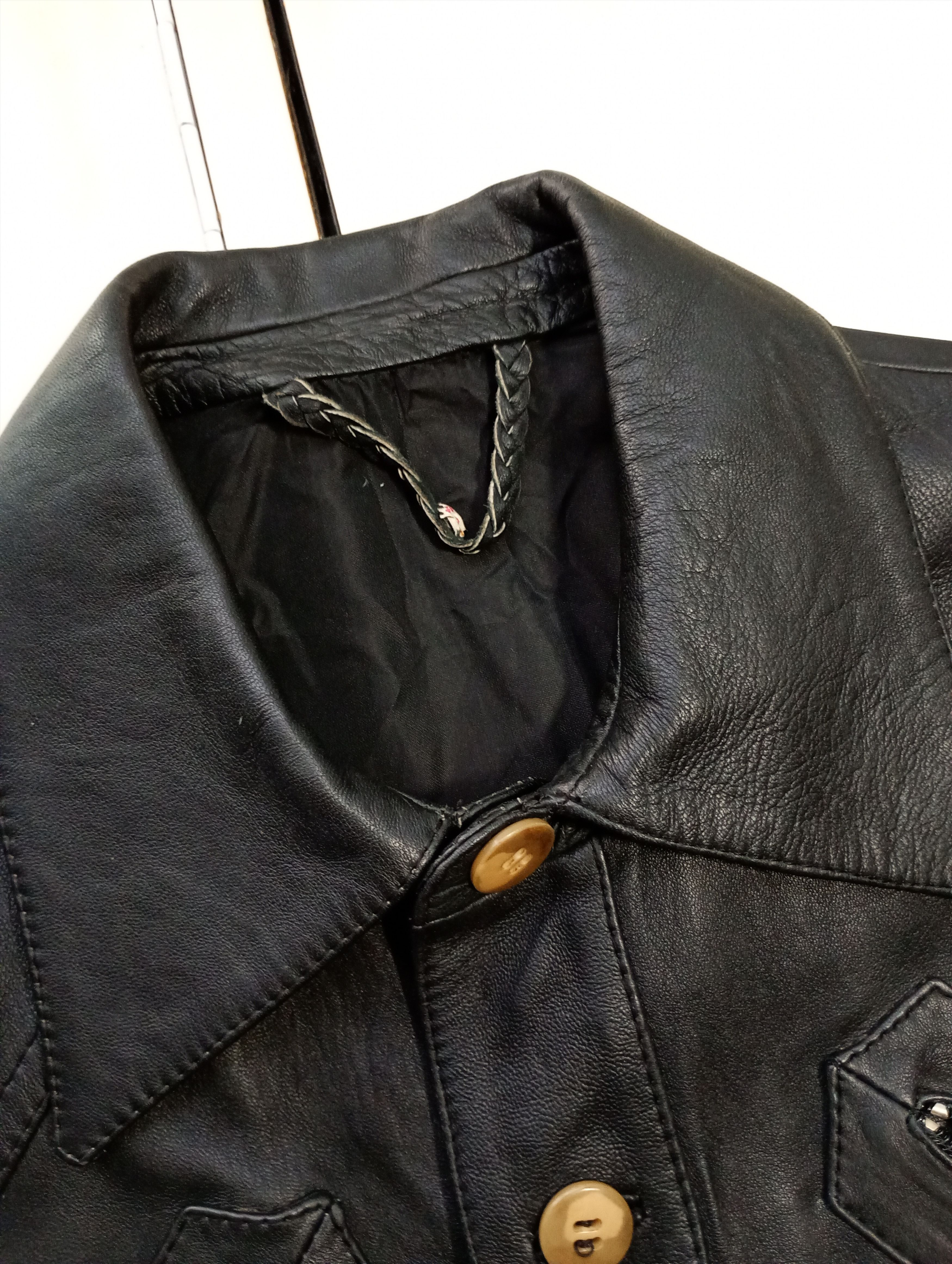 Vintage Leather Jacket Vintage 60-70's Size US M / EU 48-50 / 2 - 10 Thumbnail