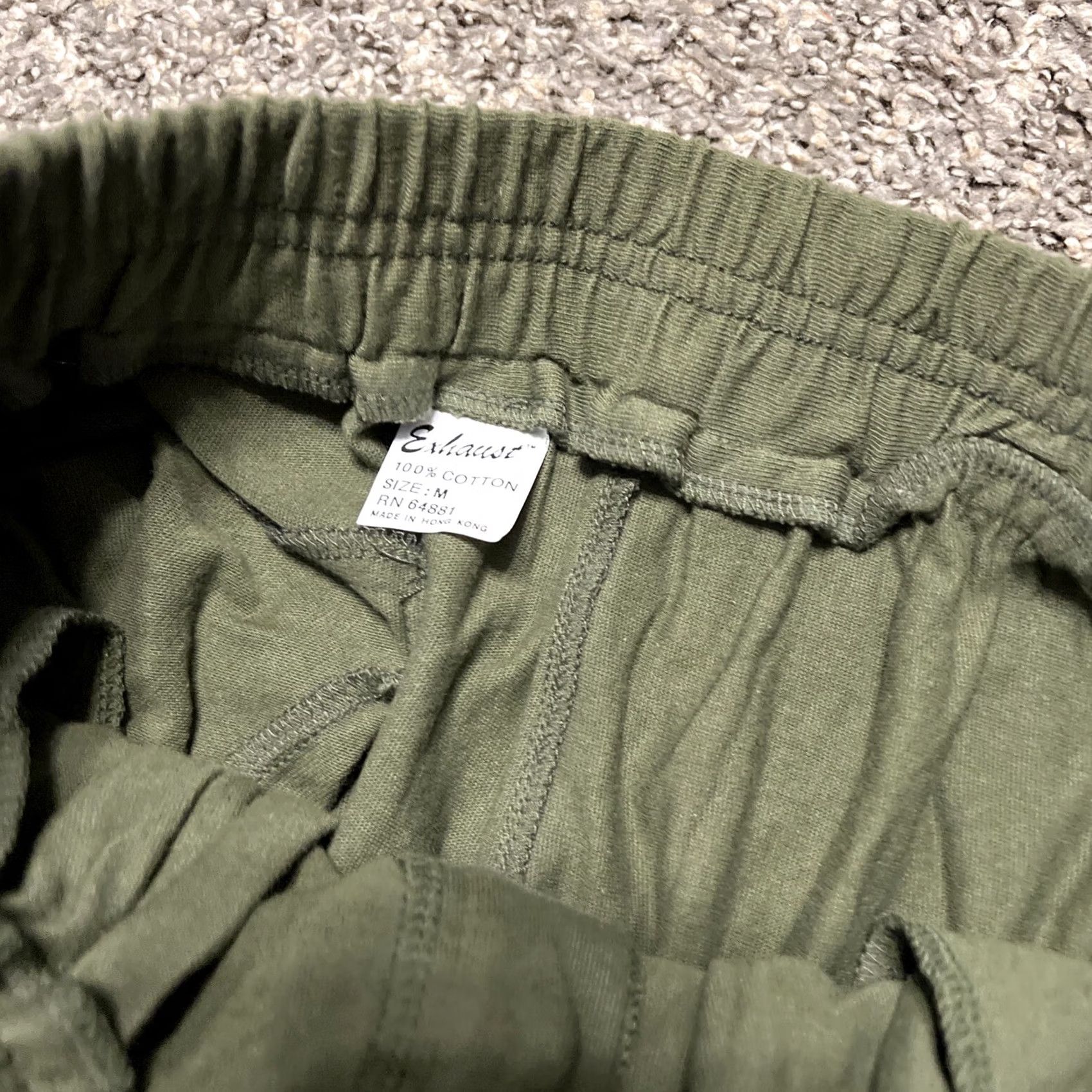 Vintage VINTAGE Exhaust Sweatpants Mens M 90s Green Joggers Hoodie Size US 31 - 3 Thumbnail