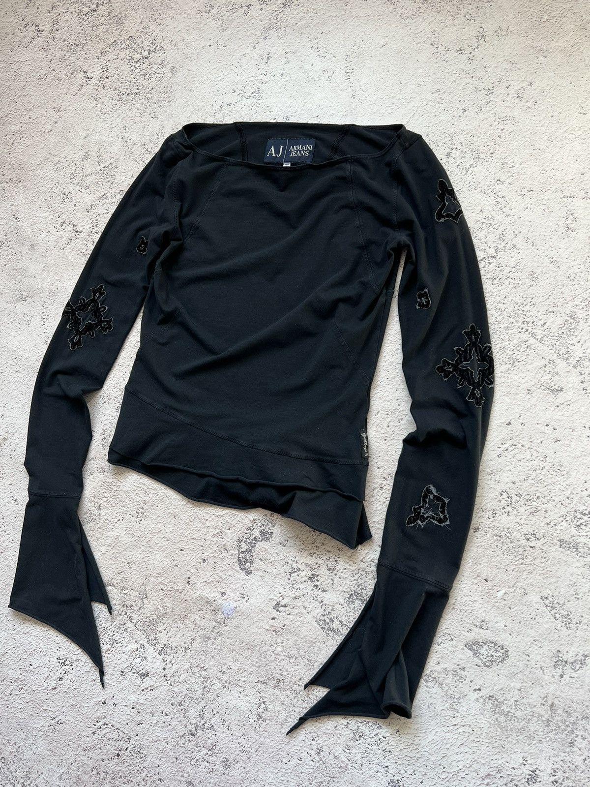 Armani Y2K AVANT GARDE ARMANI 90s RARE longsleeve BLOUSES Size M / US 6-8 / IT 42-44 - 4 Thumbnail