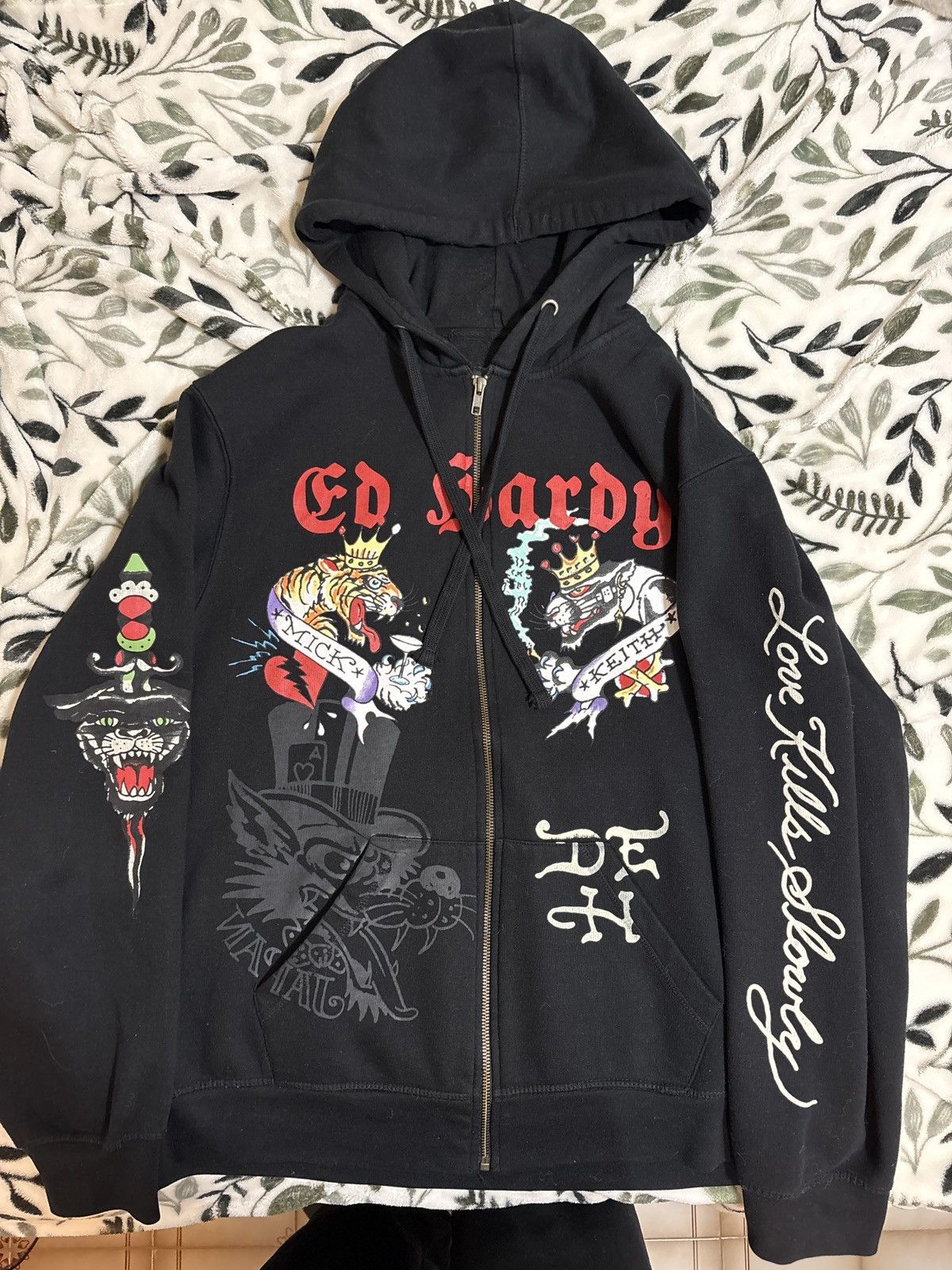 Ed Hardy Ed Hardy Zip Up Hoodie Size US L / EU 52-54 / 3 - 1 Thumbnail