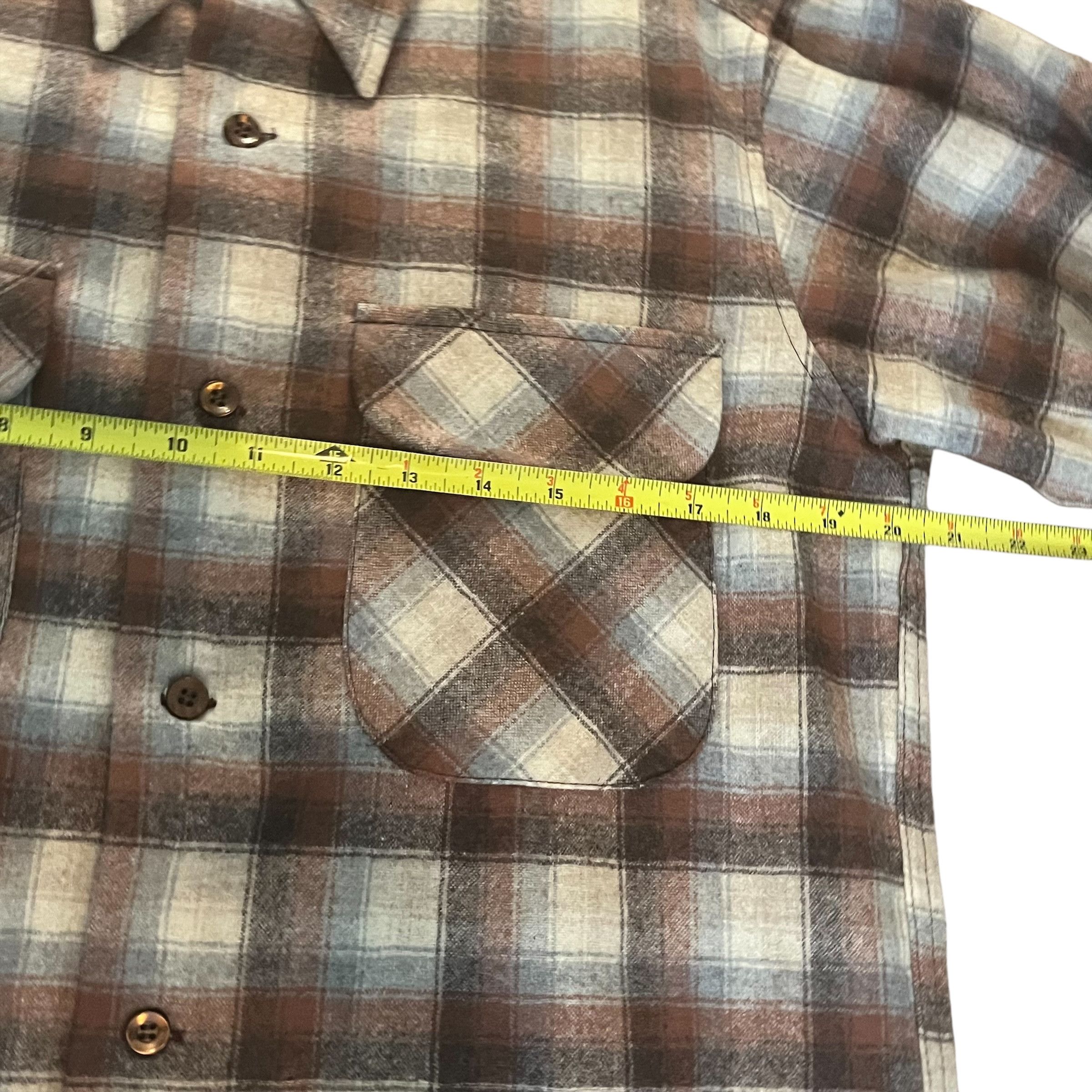 Pendleton × Vintage VINTAGE Wool Flannel 60s/70s Size L / US 10 / IT 46 - 4 Thumbnail