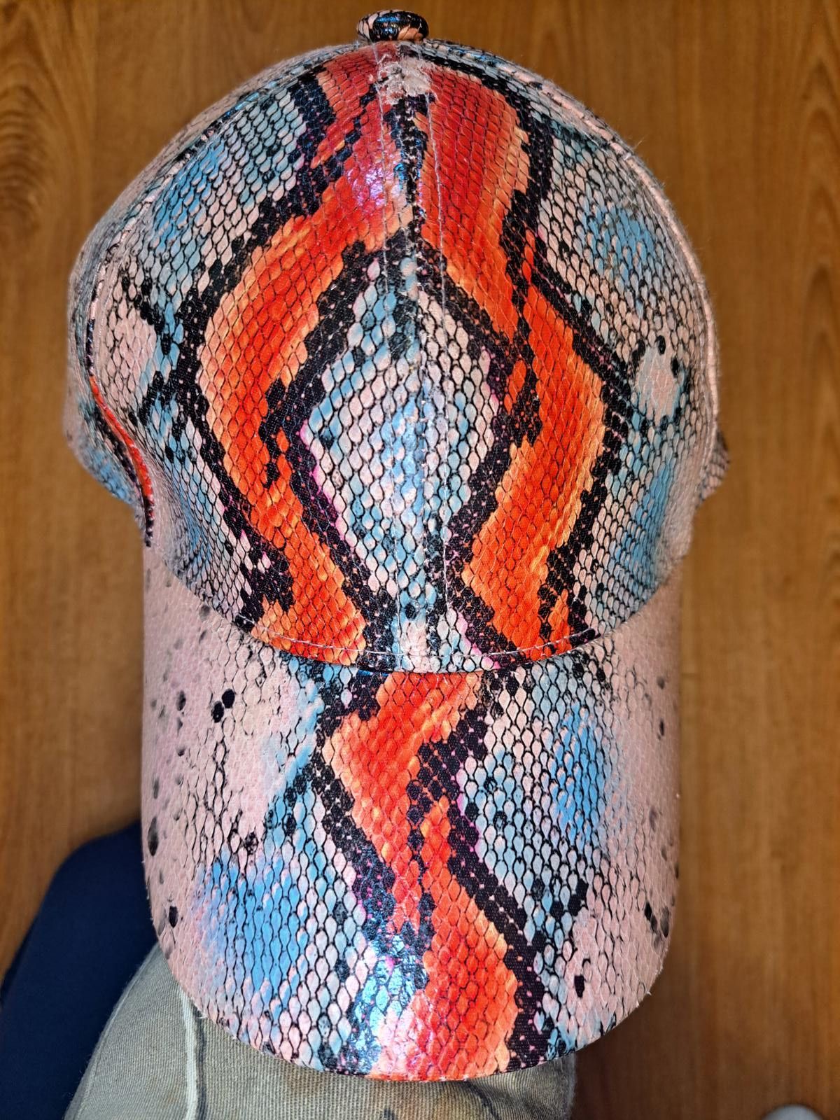 Steve Madden Steve Madden Snake Print Adjustable Cap Hat Multicolor Size ONE SIZE - 1 Thumbnail