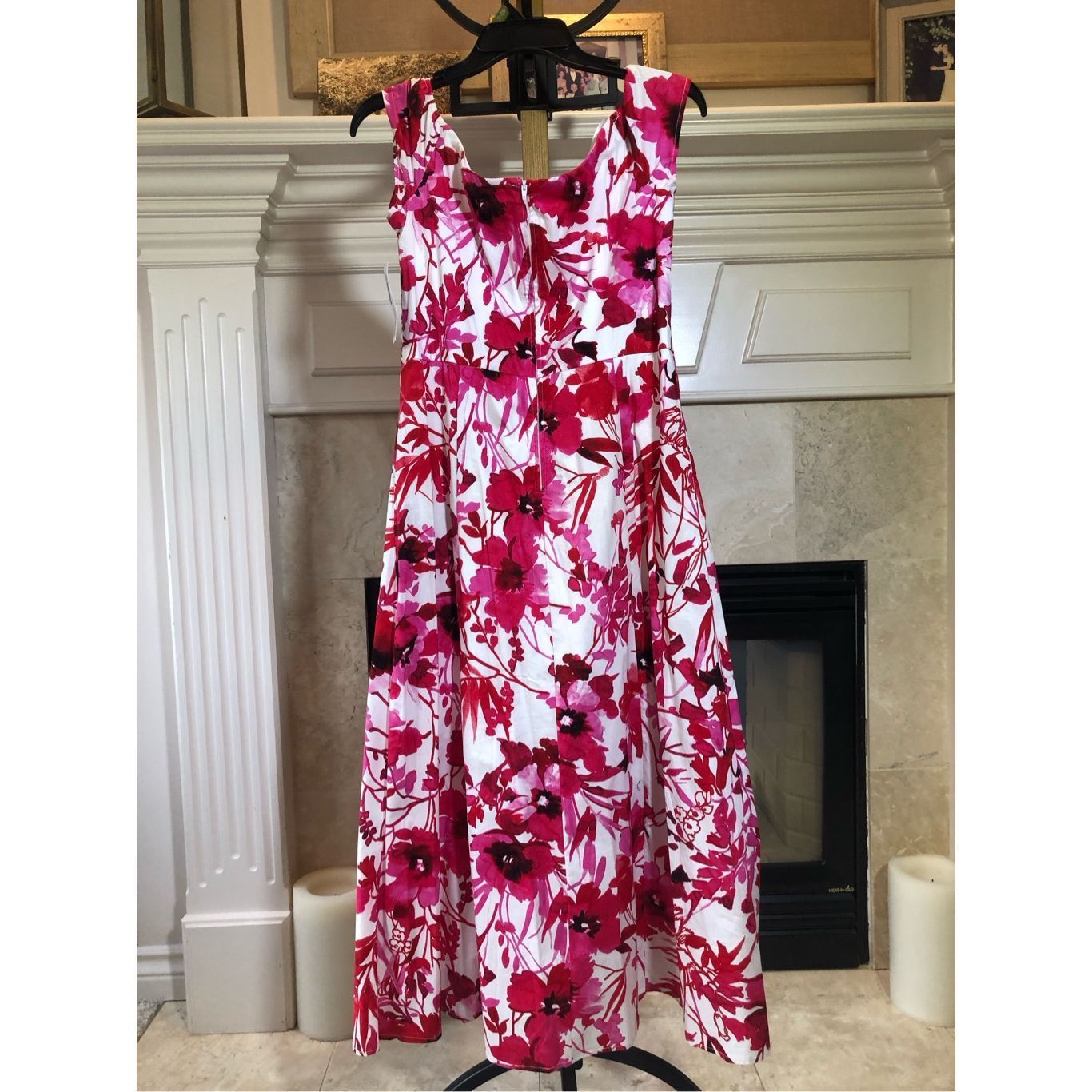 Other Premier Amour Women’s Mid Pink floral Patterned Sleeveless T Size L / US 10 / IT 46 - 2 Thumbnail