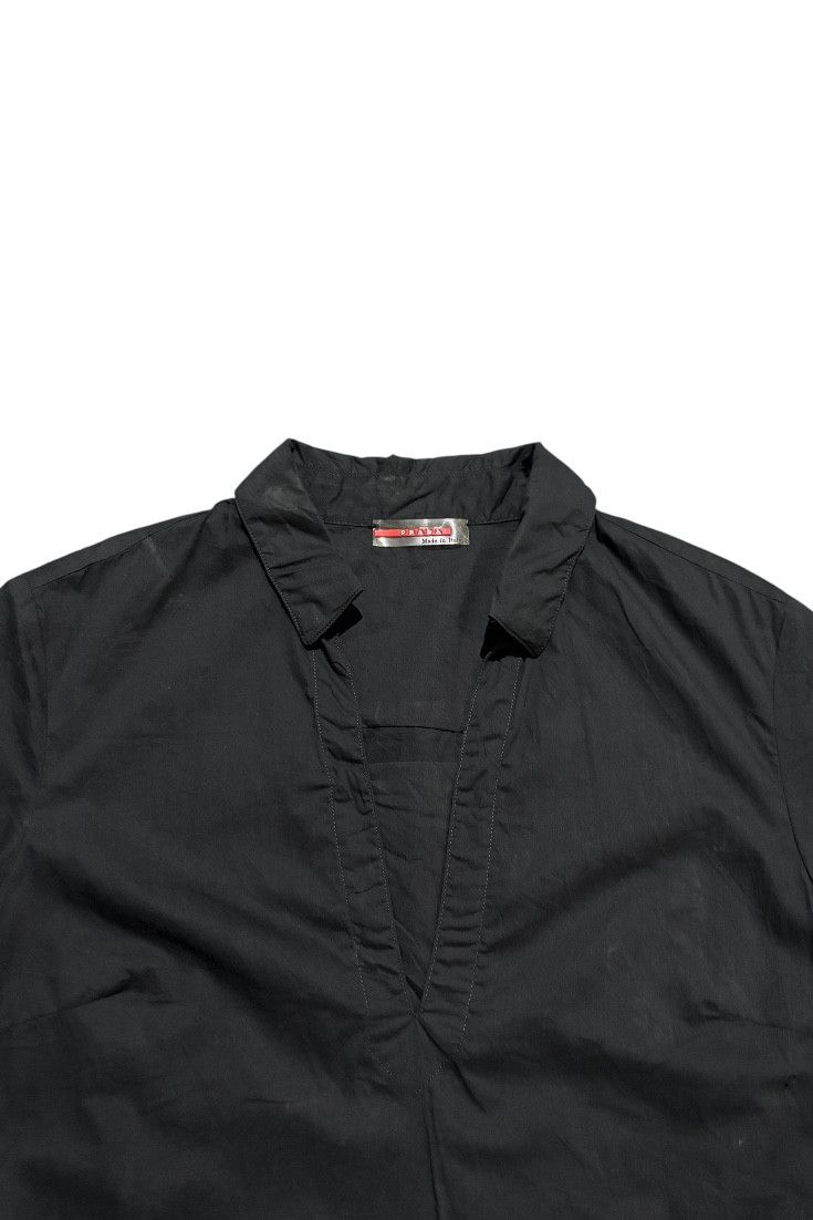 Prada Vintage prada shirt gothic style Size L / US 10 / IT 46 - 3 Thumbnail