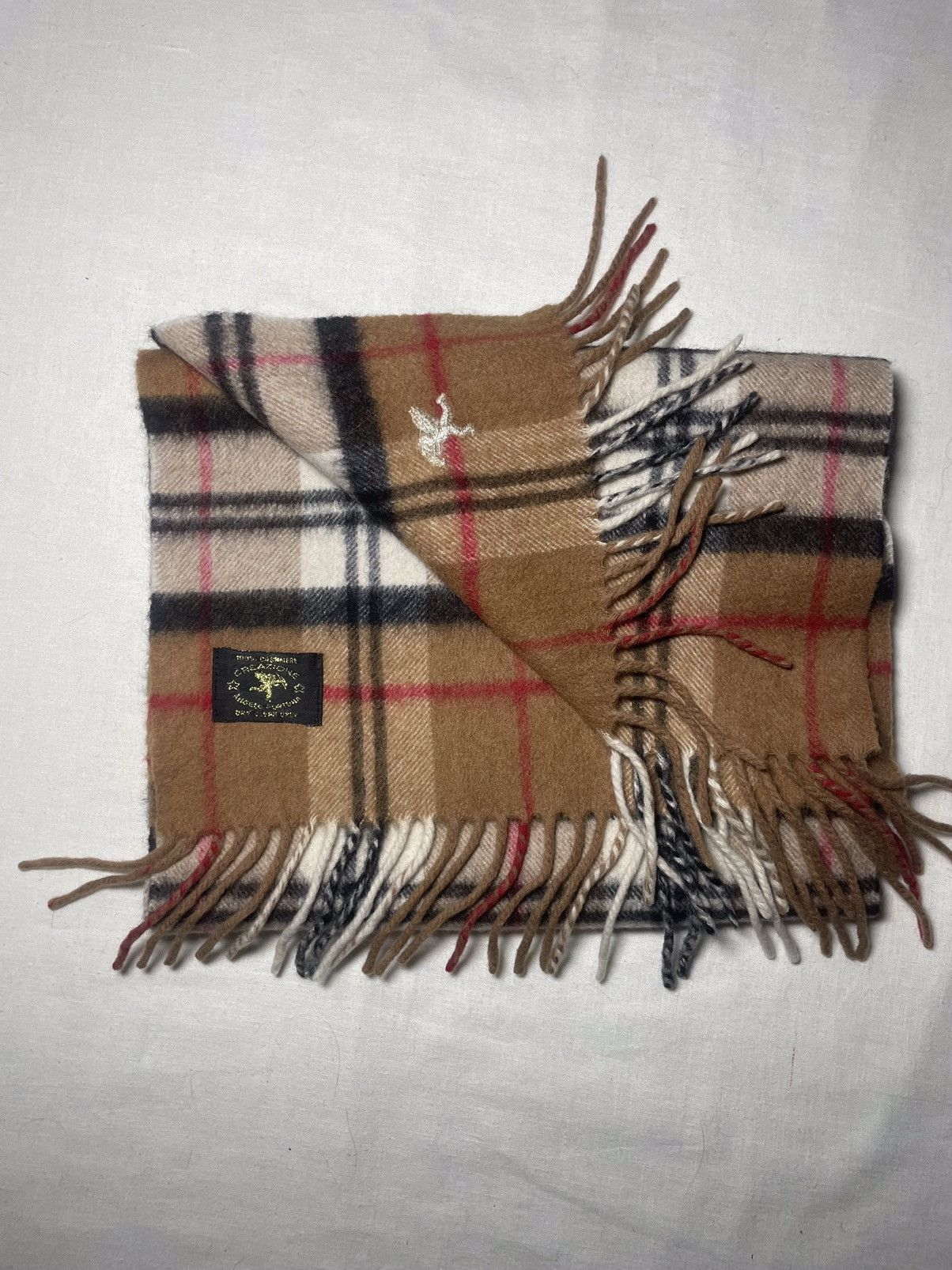 Vintage Creations tartan cashmere scarf Size ONE SIZE - 4 Thumbnail