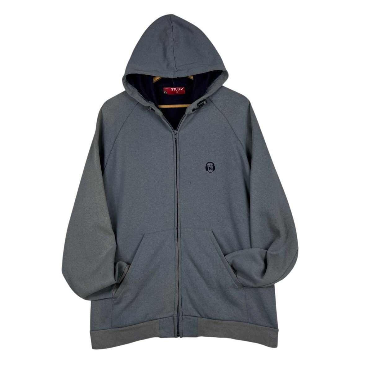 Stussy 🔥 Vintage Stussy Zip Up Hoodie Made In Usa Size US L / EU 52-54 / 3 - 2 Thumbnail