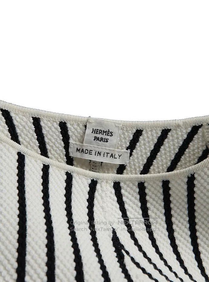 Hermes Hermes Striped Two-Piece Dress Size XS / US 0-2 / IT 36-38 - 8 Thumbnail