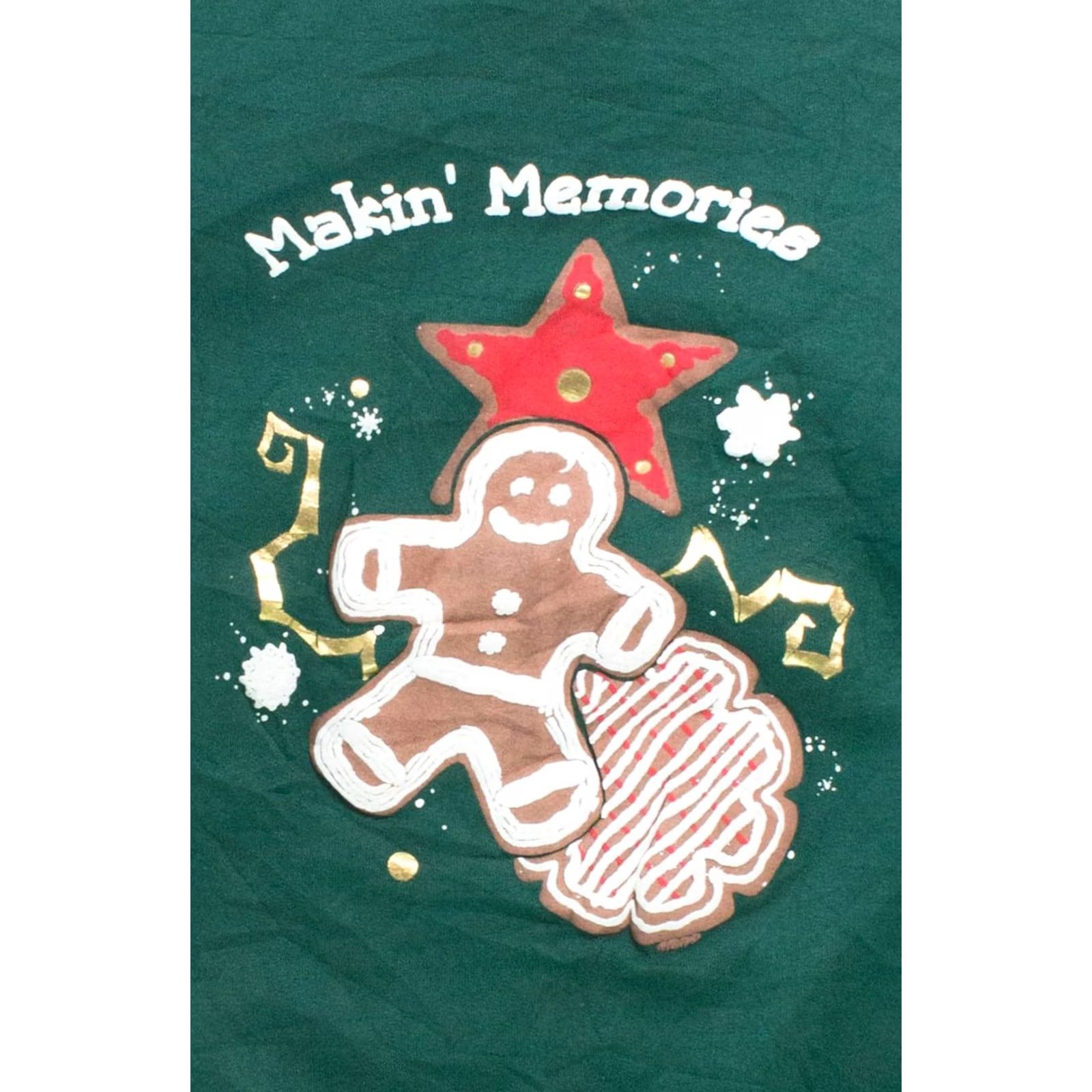 Vintage VINTAGE Makin' Memories Christmas Sweatshirt Shirt Adults Green 1990s Knit Cotton Polyester Ragstock Womens Mens Size M / US 6-8 / IT 42-44 - 2 Thumbnail