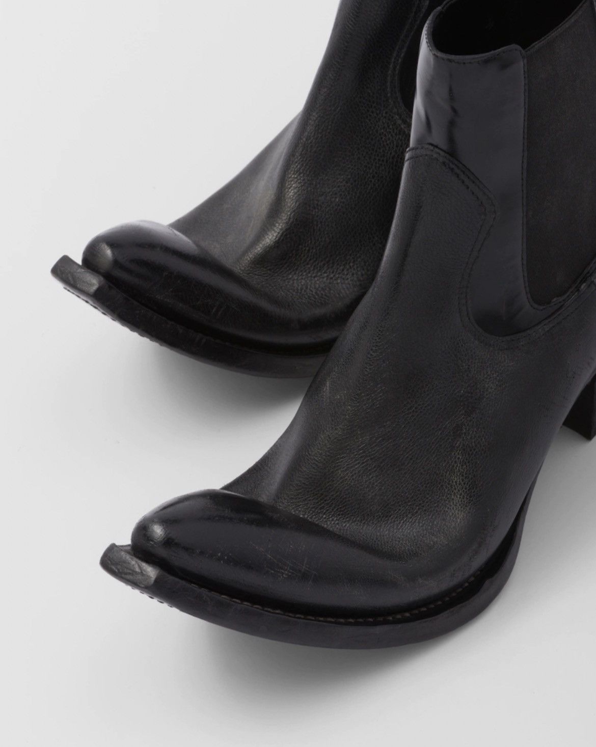 Prada PRADA 23SS Turn-Up Toe Cowboy Boots | Grailed