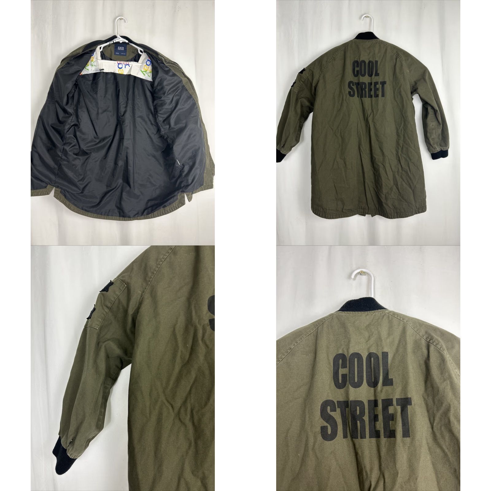 Zara ZARA Military Long Jacket Size M Green Speak Up Basics Z1975 Denim Street Cool Size US M / EU 48-50 / 2 - 8 Thumbnail