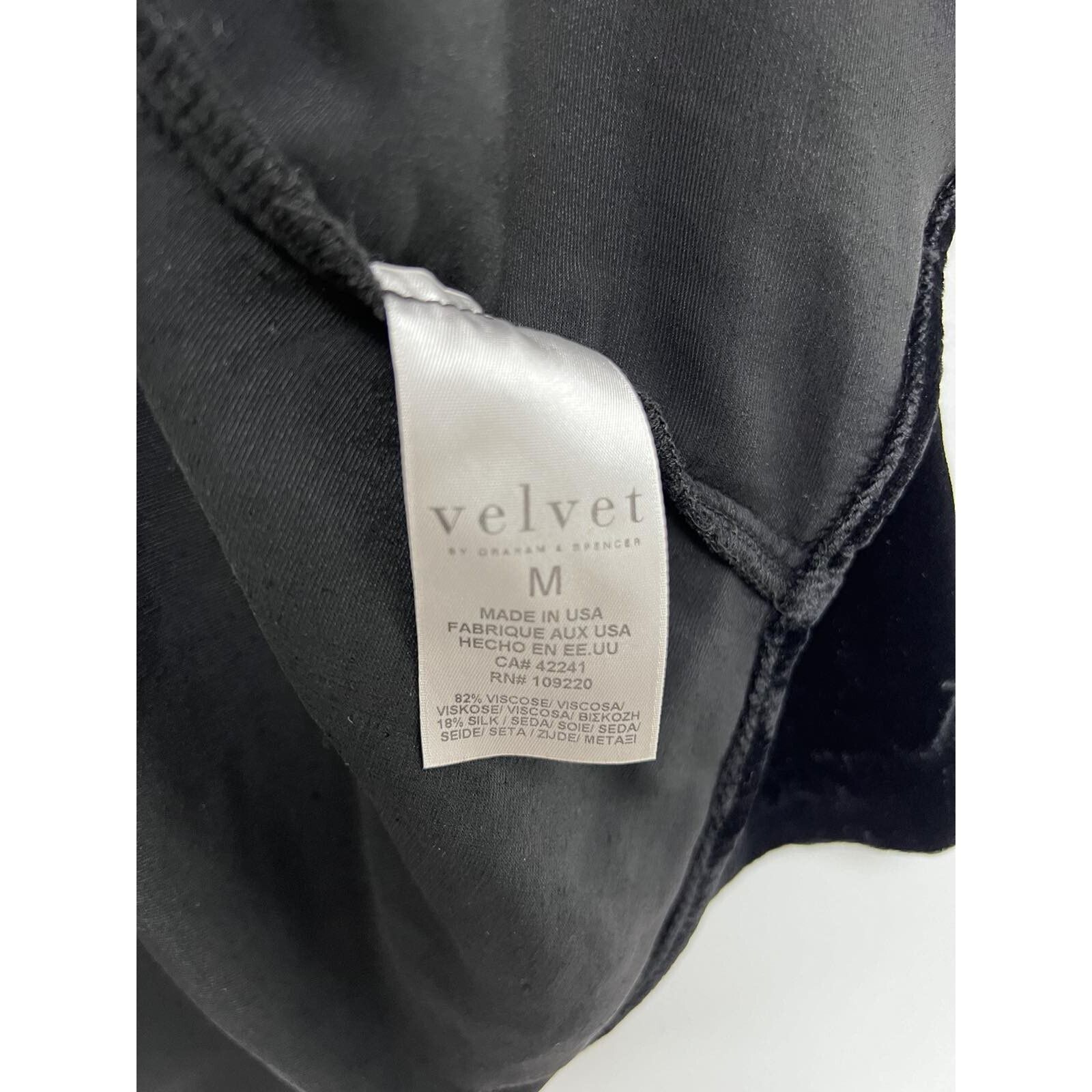 Velvet Velvet Women Blouse Shirt Button Long Sleeve Black A001640 Size M / US 6-8 / IT 42-44 - 7 Thumbnail