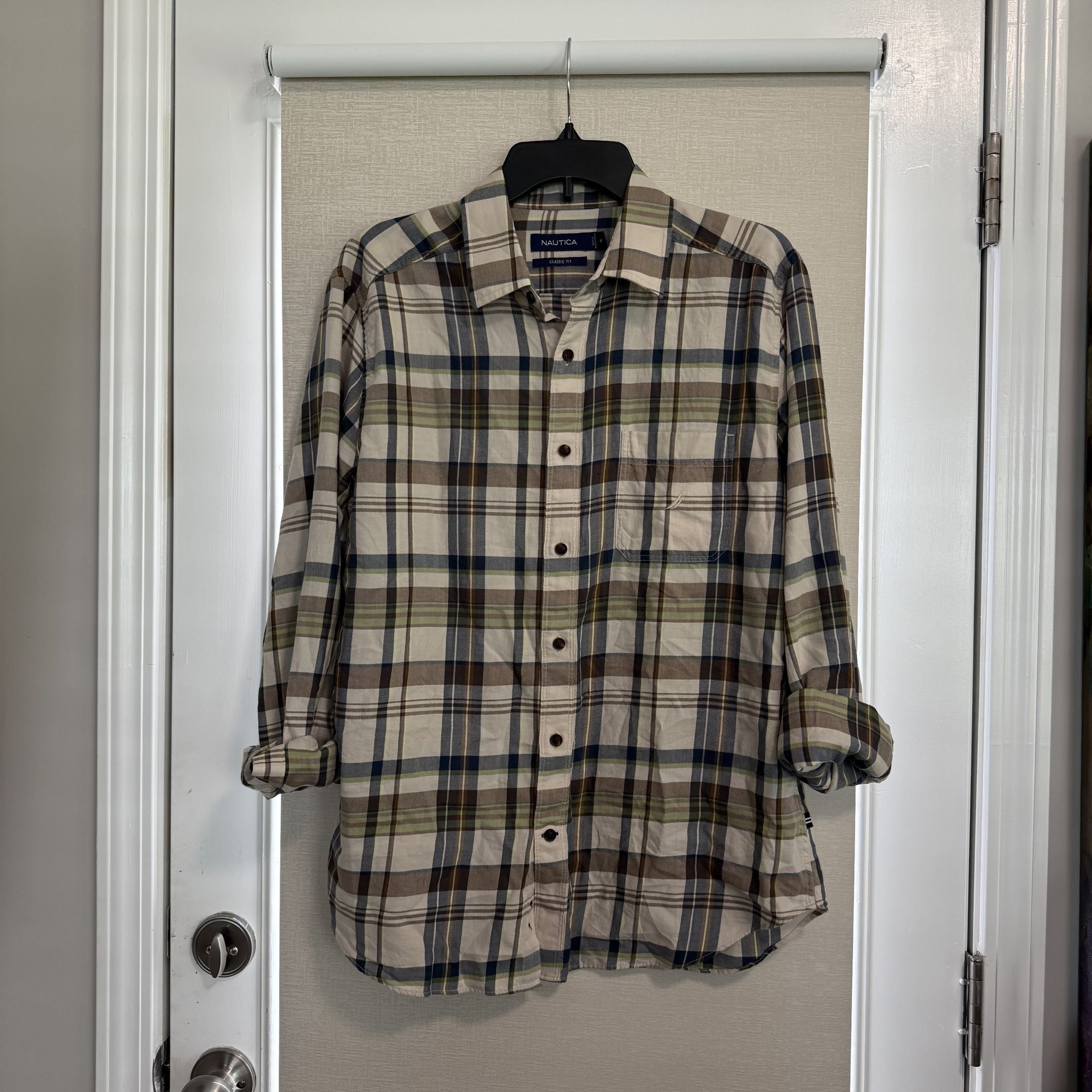 Nautica Nautica Men's Plaid Button Down Shirt Medium Size US M / EU 48-50 / 2 - 9 Thumbnail
