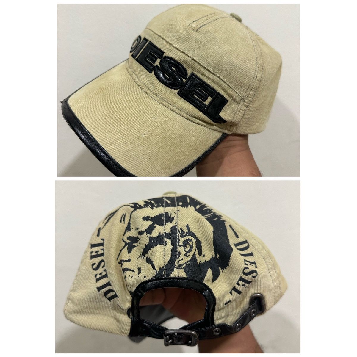 Diesel RARE VTG DIESEL Overprinted Designer Hat Size ONE SIZE - 1 Thumbnail