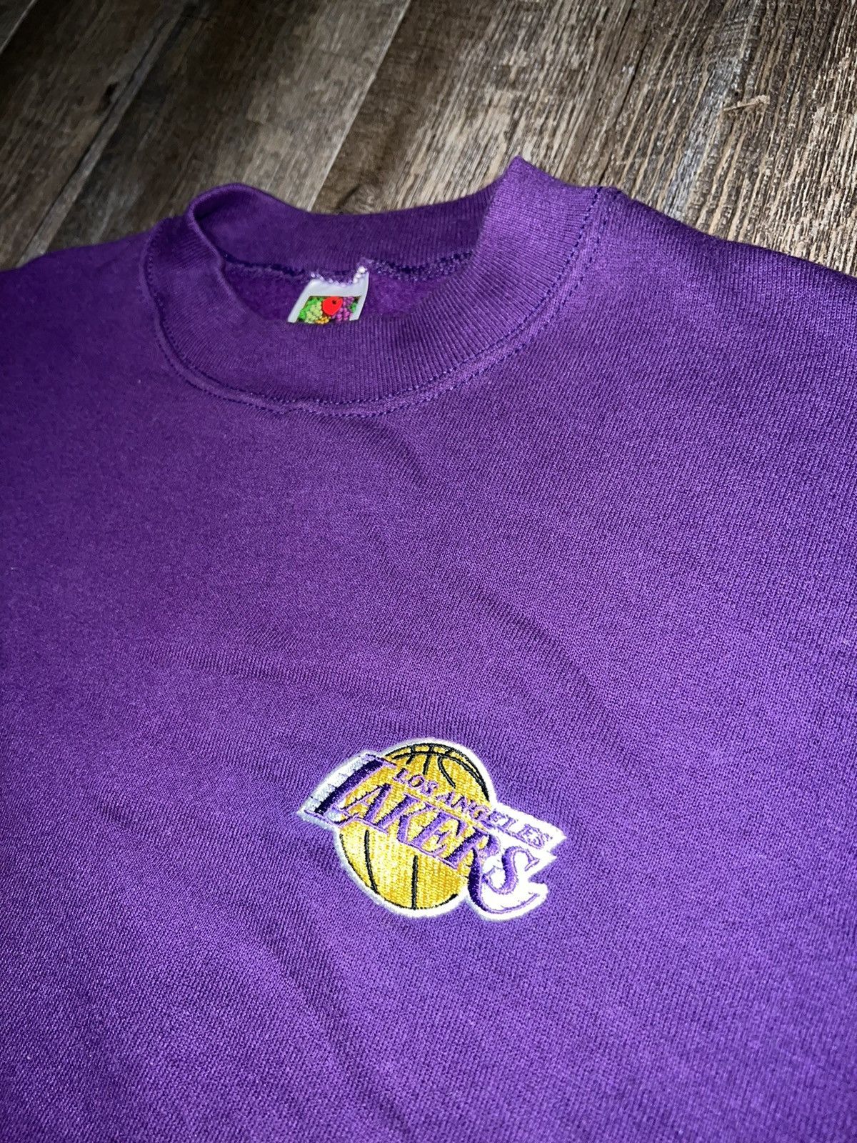 Vintage Vintage Lakers Fruit of the Loom Crewneck Sweater size XL Size US XL / EU 56 / 4 - 2 Thumbnail