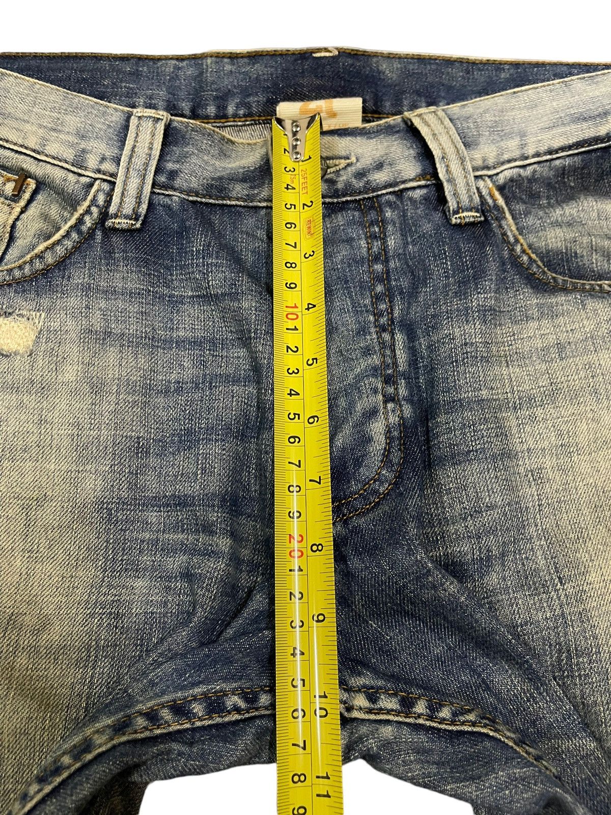 Zara Vintage Zara Blue Wash Style Distress Jeans Size US 32 / EU 48 - 13 Thumbnail