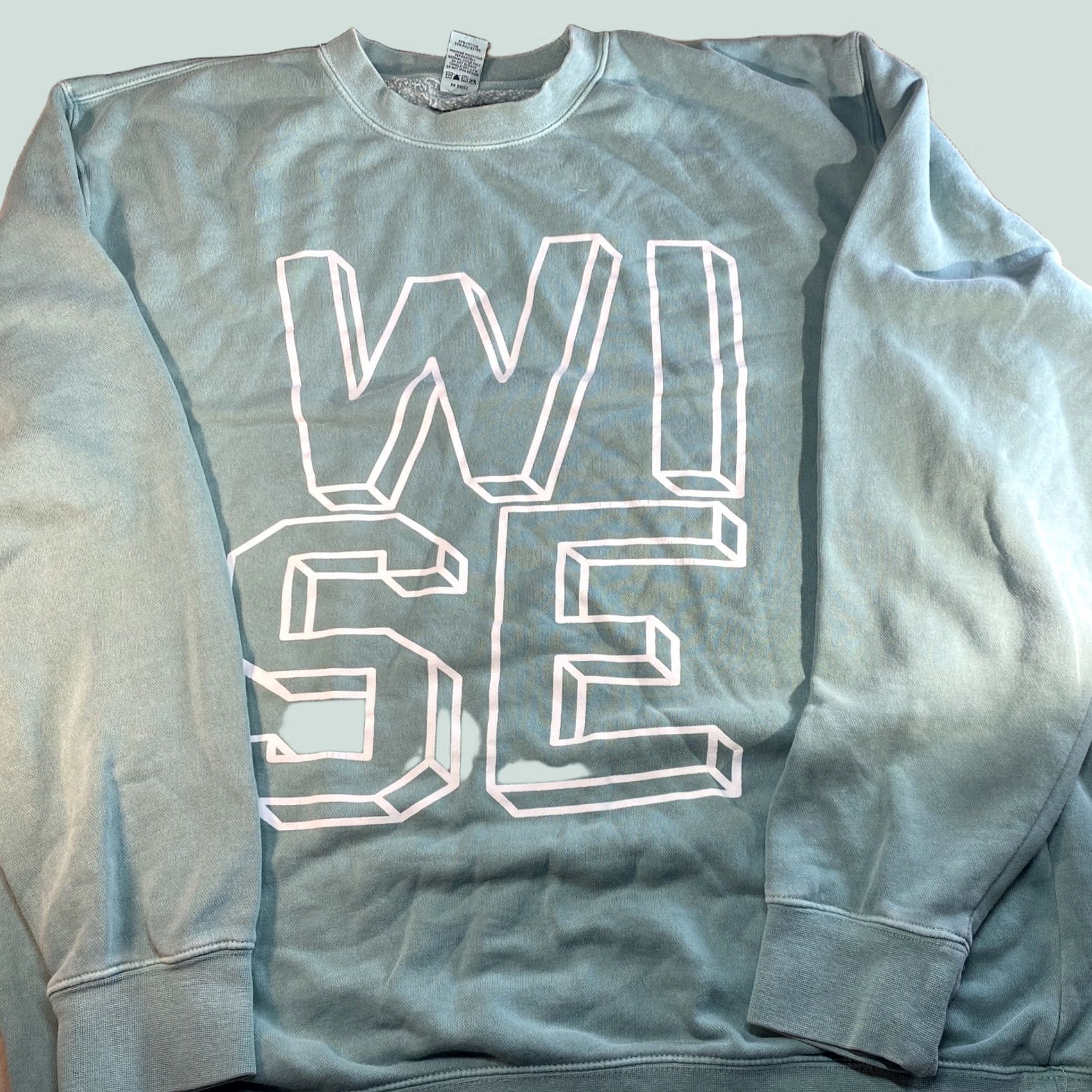 X-LARGE Men Wise Sweatshirt Teal XL Pullover Men X-Large Small? Size US XL / EU 56 / 4 - 1 Thumbnail