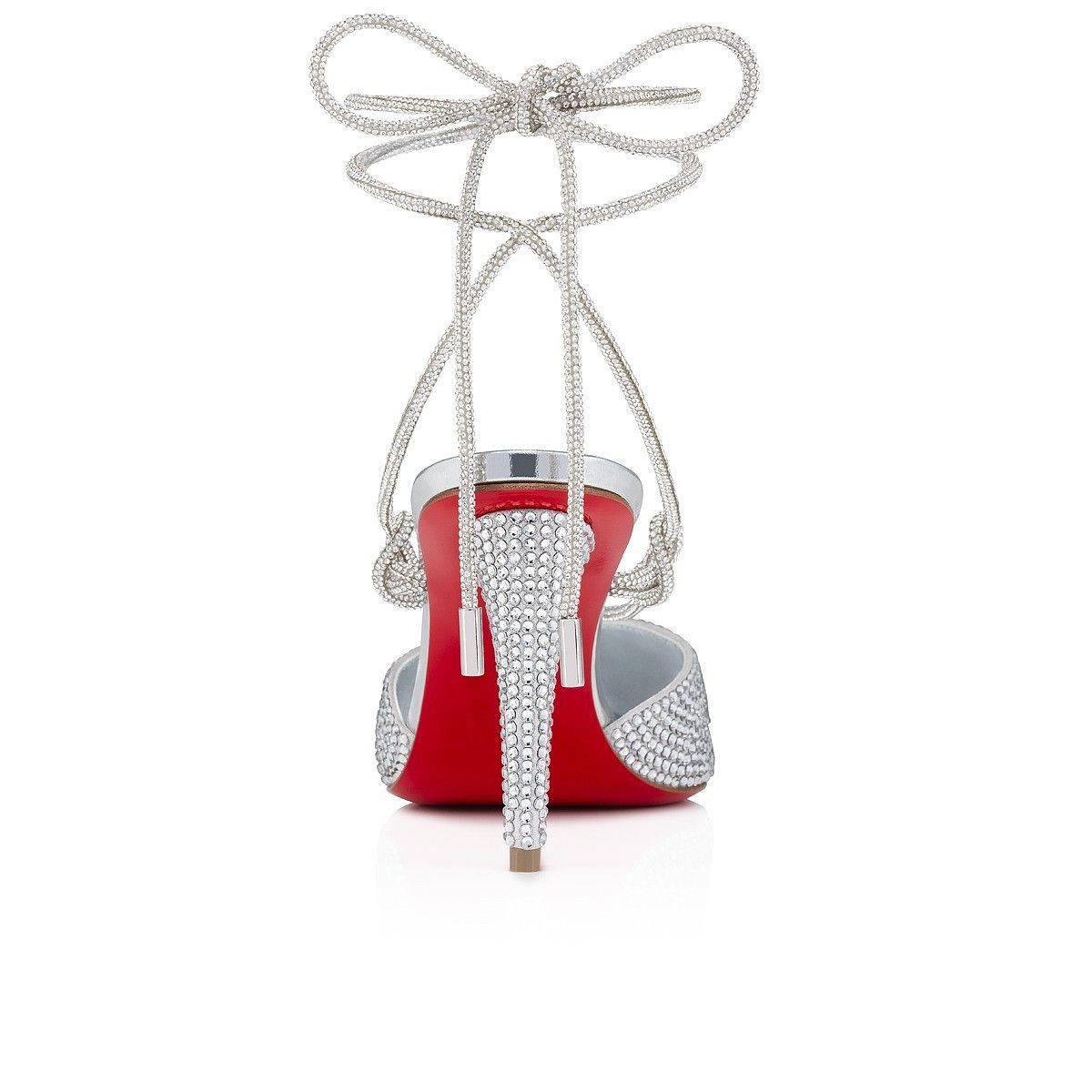 Christian Louboutin o1s1wg110225 Heels in Silver Size US 9 / IT 39 - 4 Thumbnail