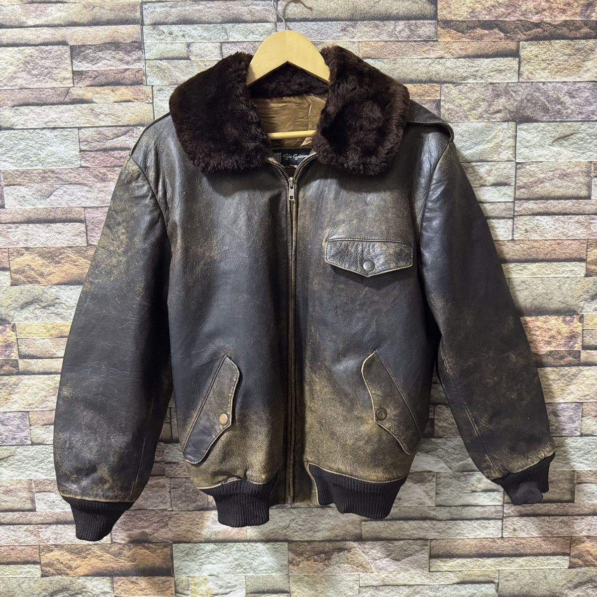 Japanese Brand Vintage Leather Jacket Size US L / EU 52-54 / 3 - 1 Thumbnail
