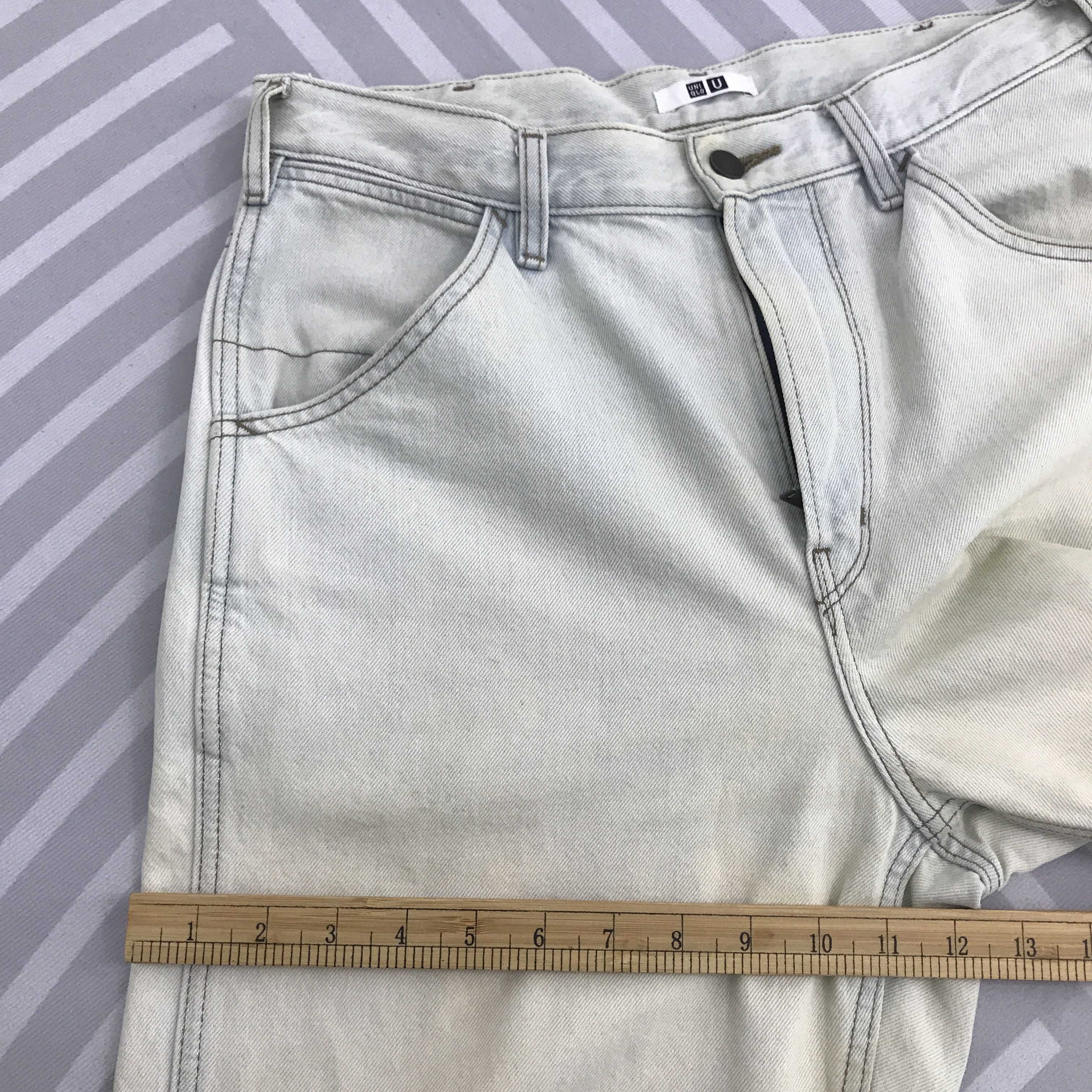 Christophe Lemaire × Uniqlo Vtg Lemaire x Uniqlo Distressed Denim light wash design Size US 30 / EU 46 - 10 Thumbnail