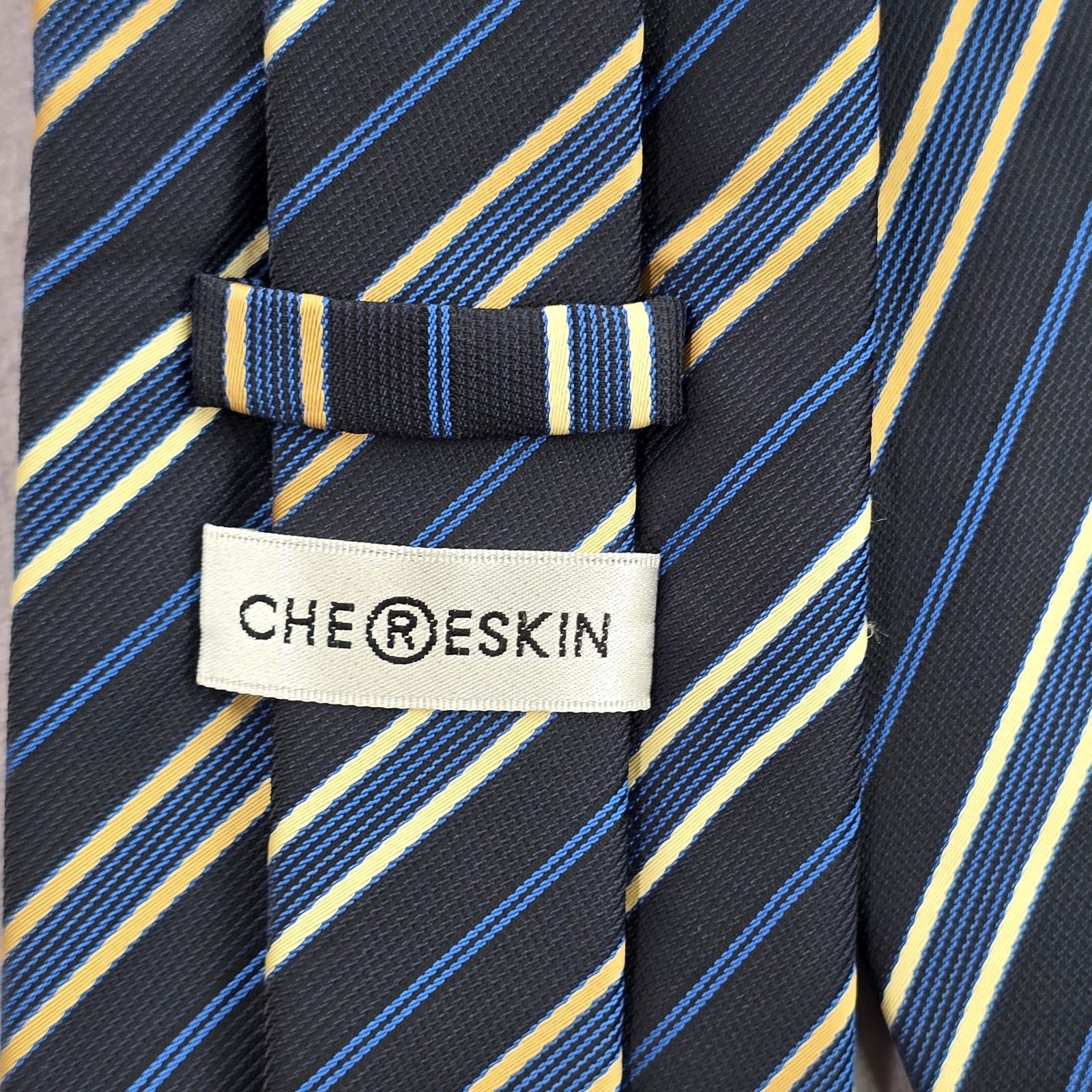 Other Chereskin Blue Gold Stripe Repp Executive Neck Tie Men's Size 28 - 5 Thumbnail