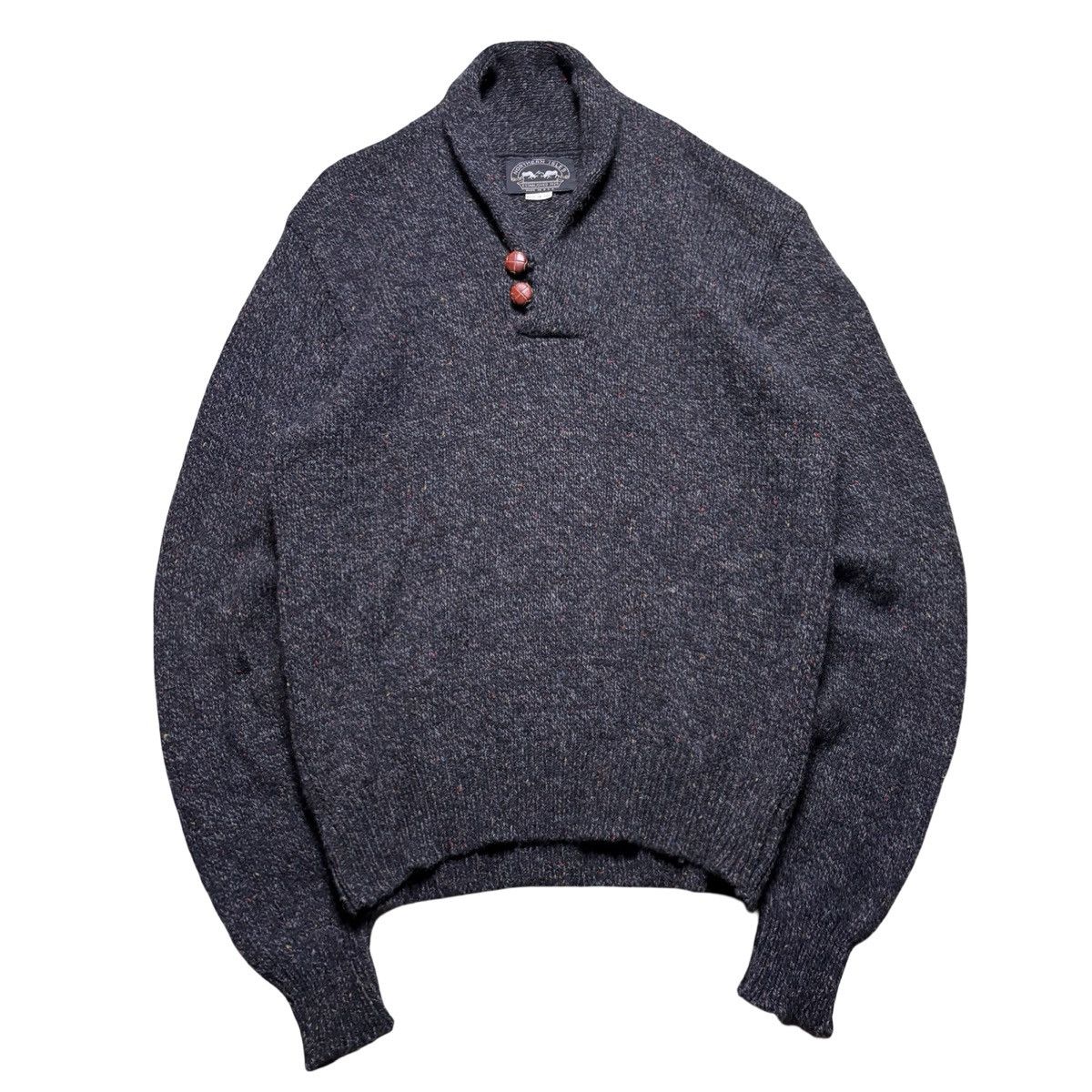 Other Vintage Northern Isles Mens Shawl Collar Wool Sweater XL Size US XL / EU 56 / 4 - 1 Thumbnail