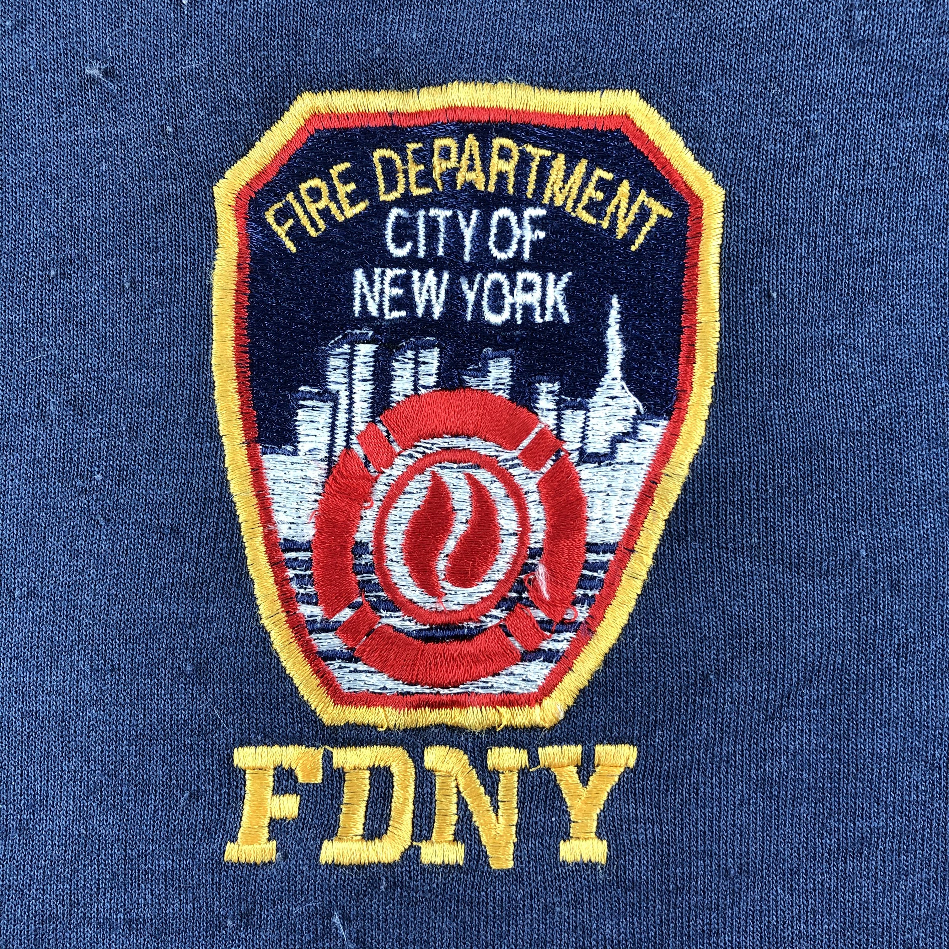 Vintage Vintage FDNY Faded Blue Sweatshirt F160 Size US S / EU 44-46 / 1 - 3 Thumbnail