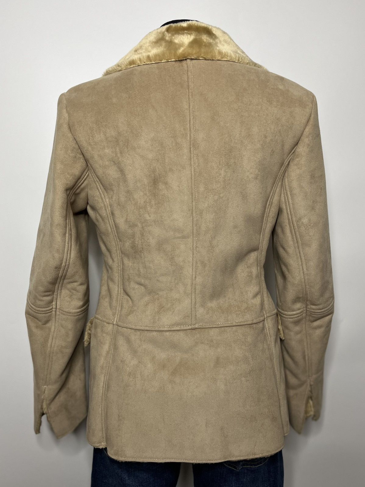 CINQUE Beige women's sheepskin coat artificial soft fur Cinque 36 Size S / US 4 / IT 40 - 6 Thumbnail