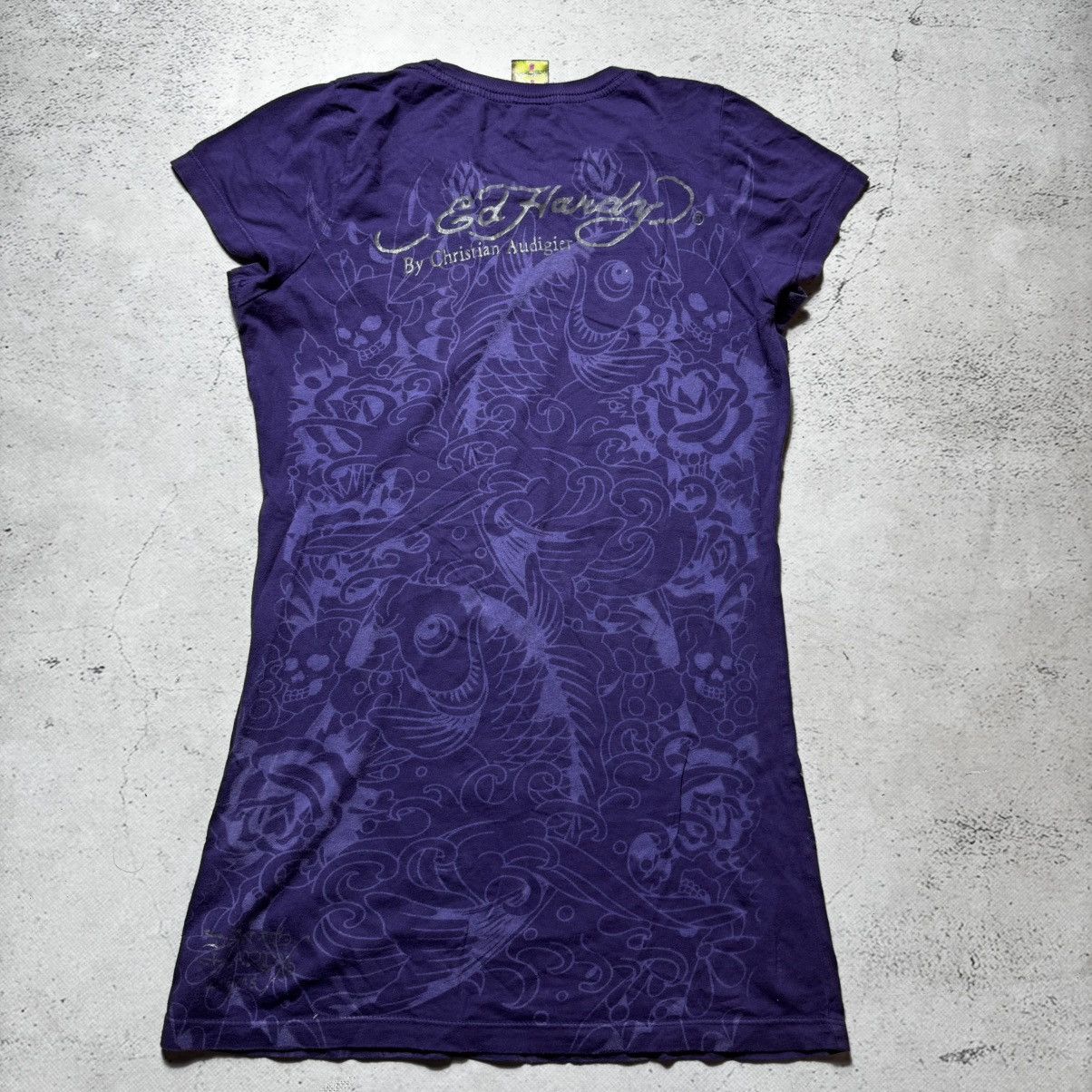 Ed Hardy vintage y2k ed hardy t shirt big logo skeletons logo Size S / US 4 / IT 40 - 10 Thumbnail