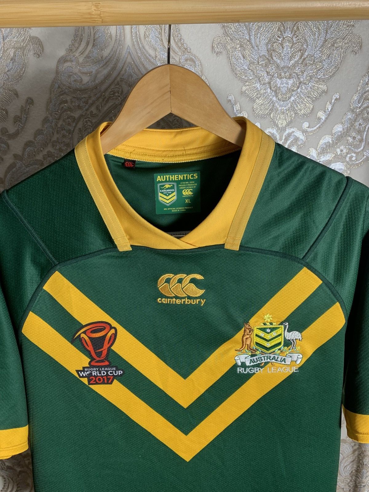 Canterbury of New Zealand VINTAGE CANTERBURY NRL AUSTRALIA RUGBY JERSEY RETRO Y2K 90s Size US XL / EU 56 / 4 - 2 Thumbnail