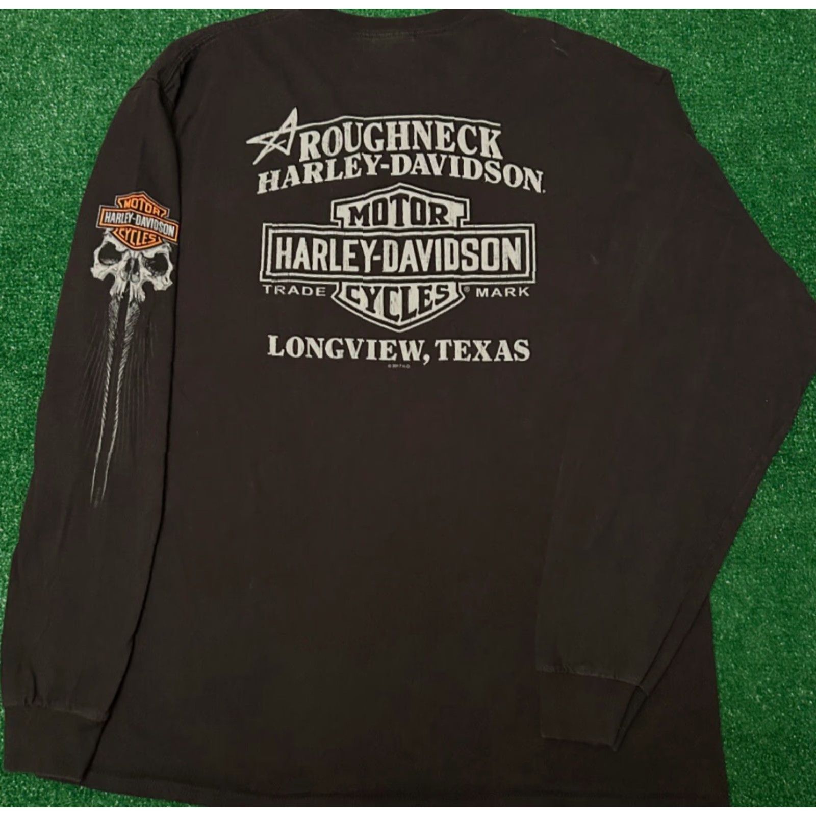 Harley Davidson Vintage Harley Davidson Skull Wings Y2K Texas 2017 Long Sleeve Shirt Mens Sz XL Size US XL / EU 56 / 4 - 2 Thumbnail