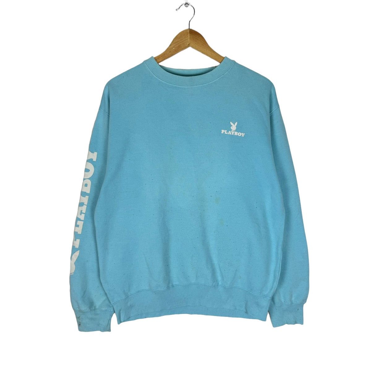 Playboy × Vintage ⚡️PLAYBOY BUNNY BIG LOGO CREWNECK SWEATSHIRT Size US L / EU 52-54 / 3 - 2 Thumbnail