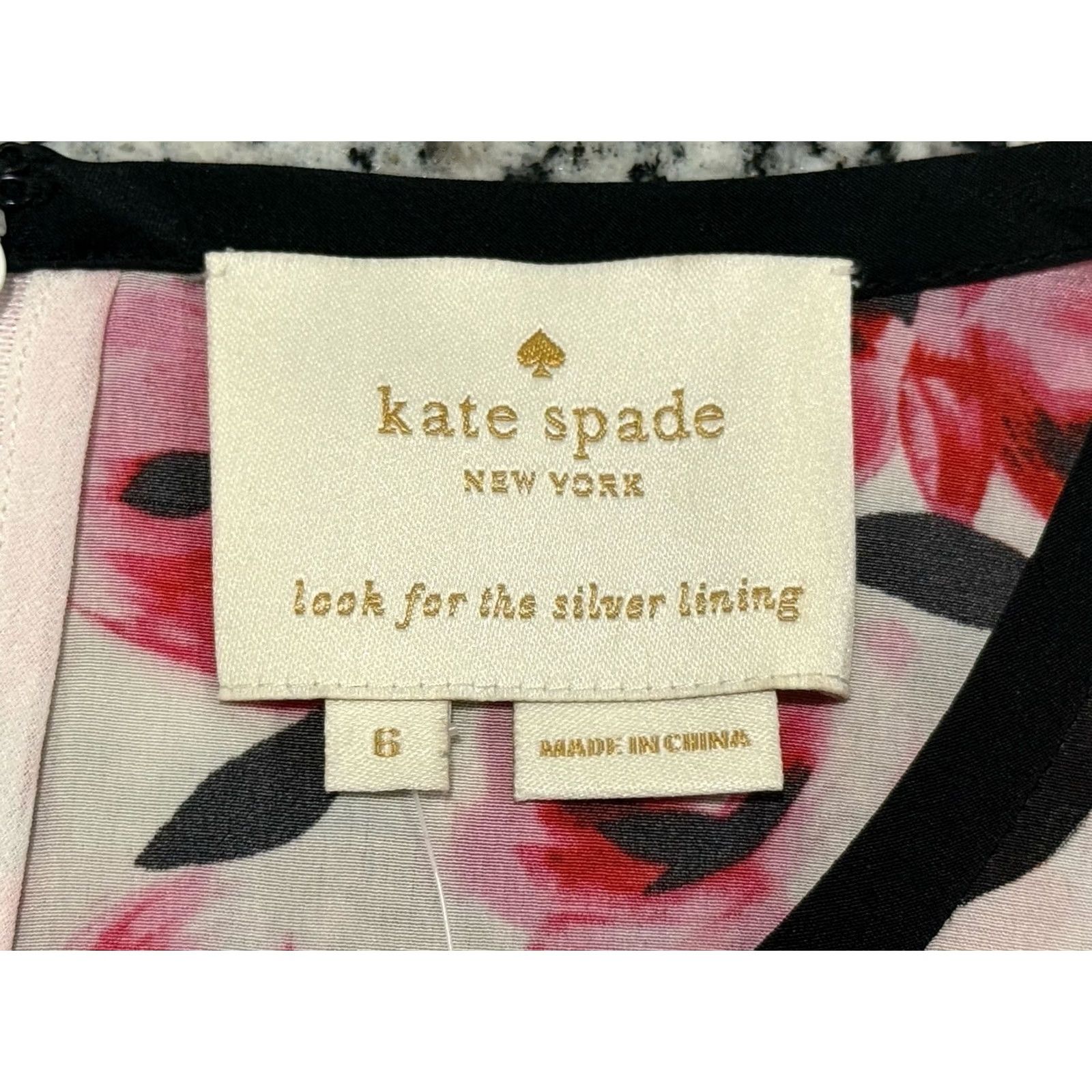 Vintage Kate Spade Silk Red Rose Dress - Size 6 Size M / US 6-8 / IT 42-44 - 3 Thumbnail