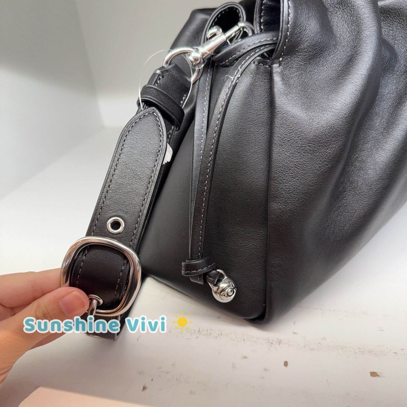Coach NWT Coach Faye Large Shoulder Bag CCE68 leather Silver/Black Size ONE SIZE - 2 Thumbnail
