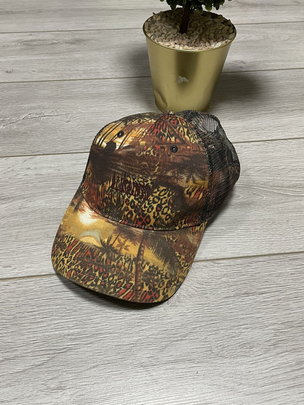 Allsaints Allsaints safari leopard trucker cap hat all over palms Size ONE SIZE - 1 Thumbnail