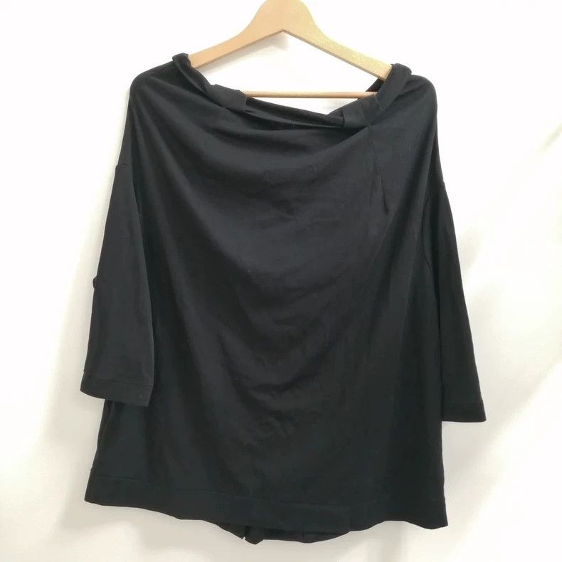 Y's Y's Black button-down ruffled collar cardigan sweater Size XS / US 0-2 / IT 36-38 - 3 Thumbnail