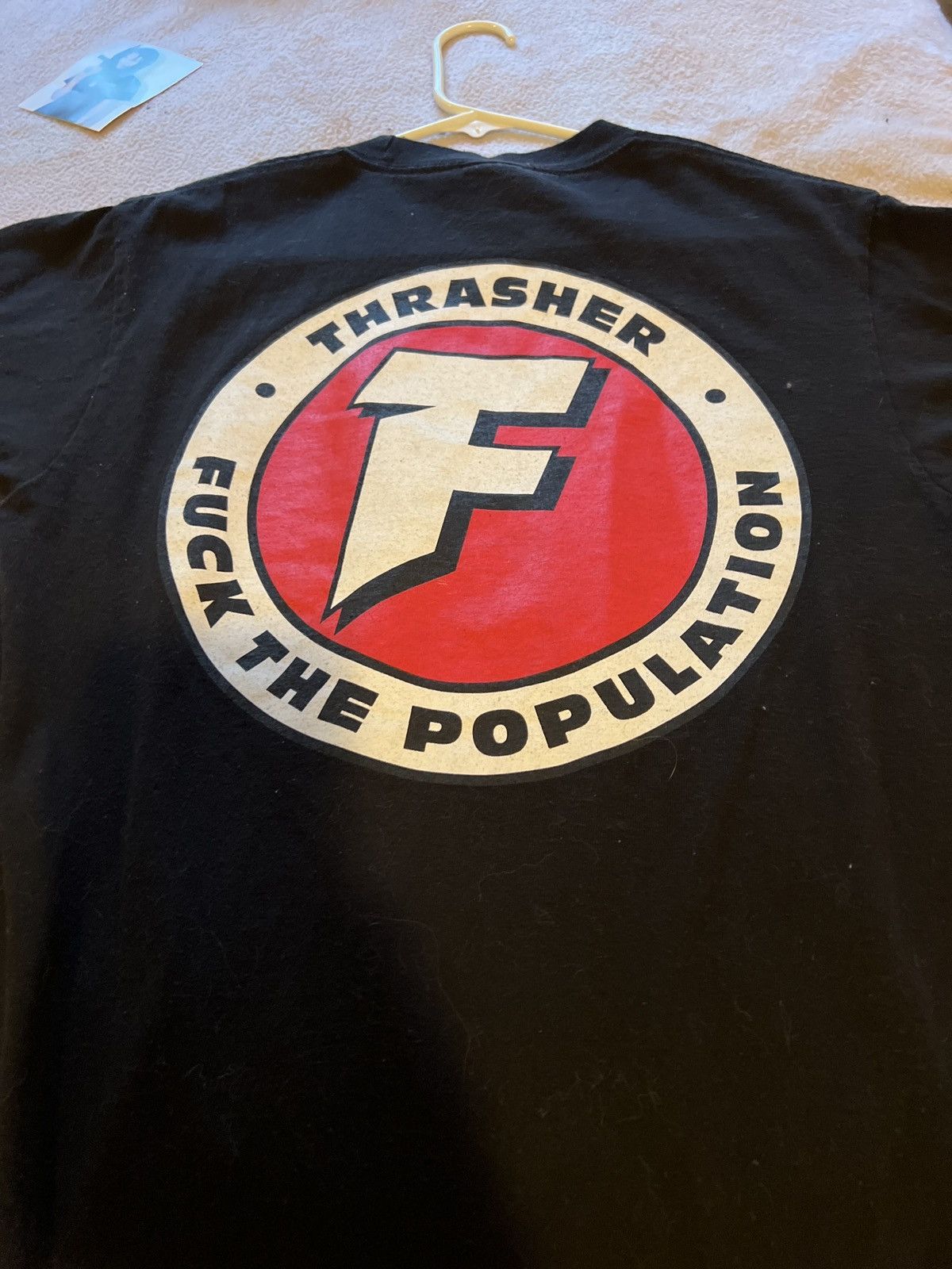 Fuck The Population FTP x Thrasher tee Size US M / EU 48-50 / 2 - 3 Thumbnail
