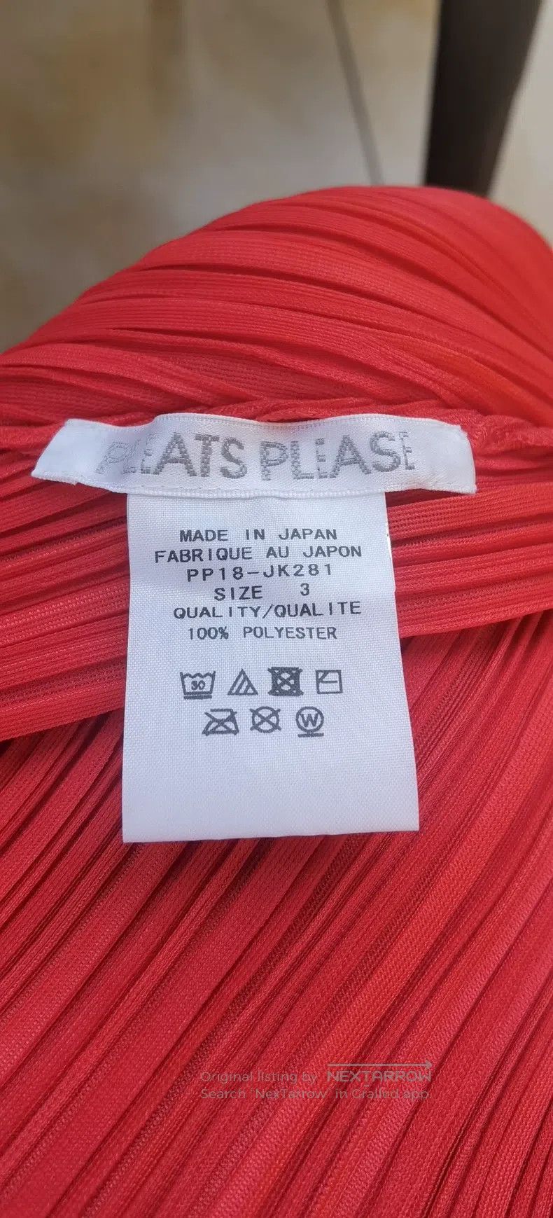 Issey Miyake Issey Miyake Red Irregular Tank Top Size L / US 10 / IT 46 - 5 Thumbnail