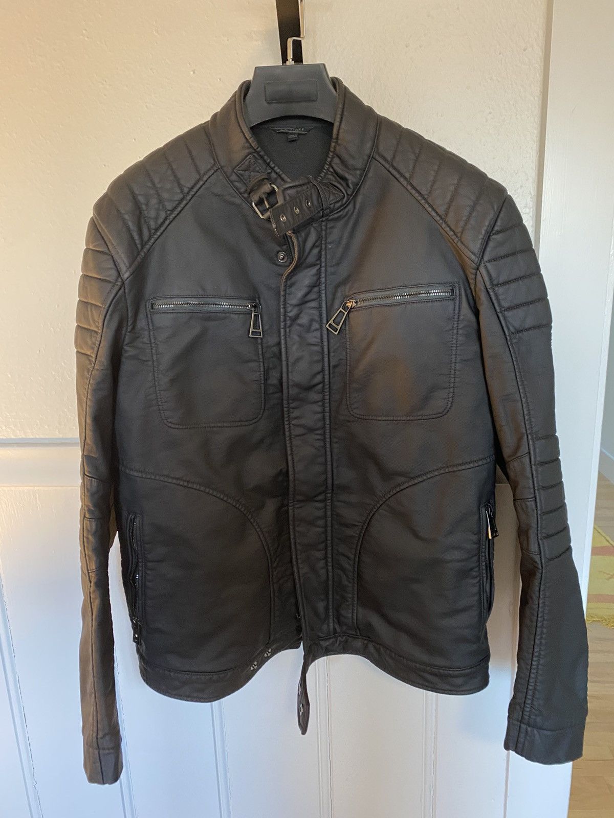 Belstaff Belstaff Weybridge Rubberized Jacket - Black EUC Size US L / EU 52-54 / 3 - 3 Thumbnail