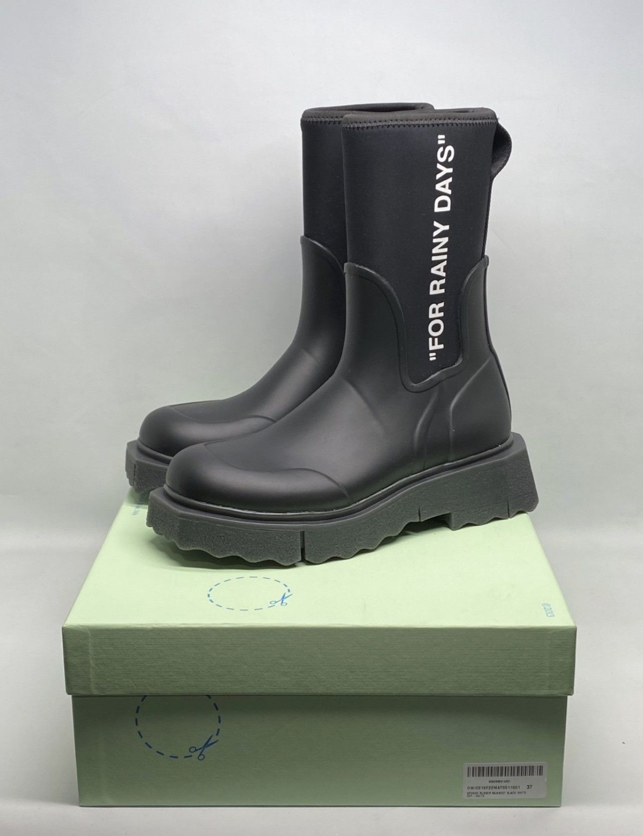 Off-White Off-White Sponge Rubber Rain Boots size 38 Size US 8 / IT 38 - 9 Thumbnail