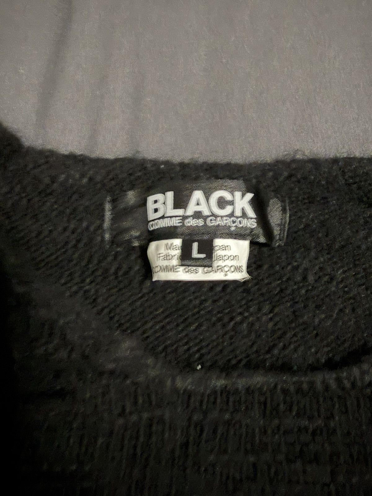 Comme des Garcons Black Comme Des Garcon Black Distressed Sweater Size US L / EU 52-54 / 3 - 3 Thumbnail