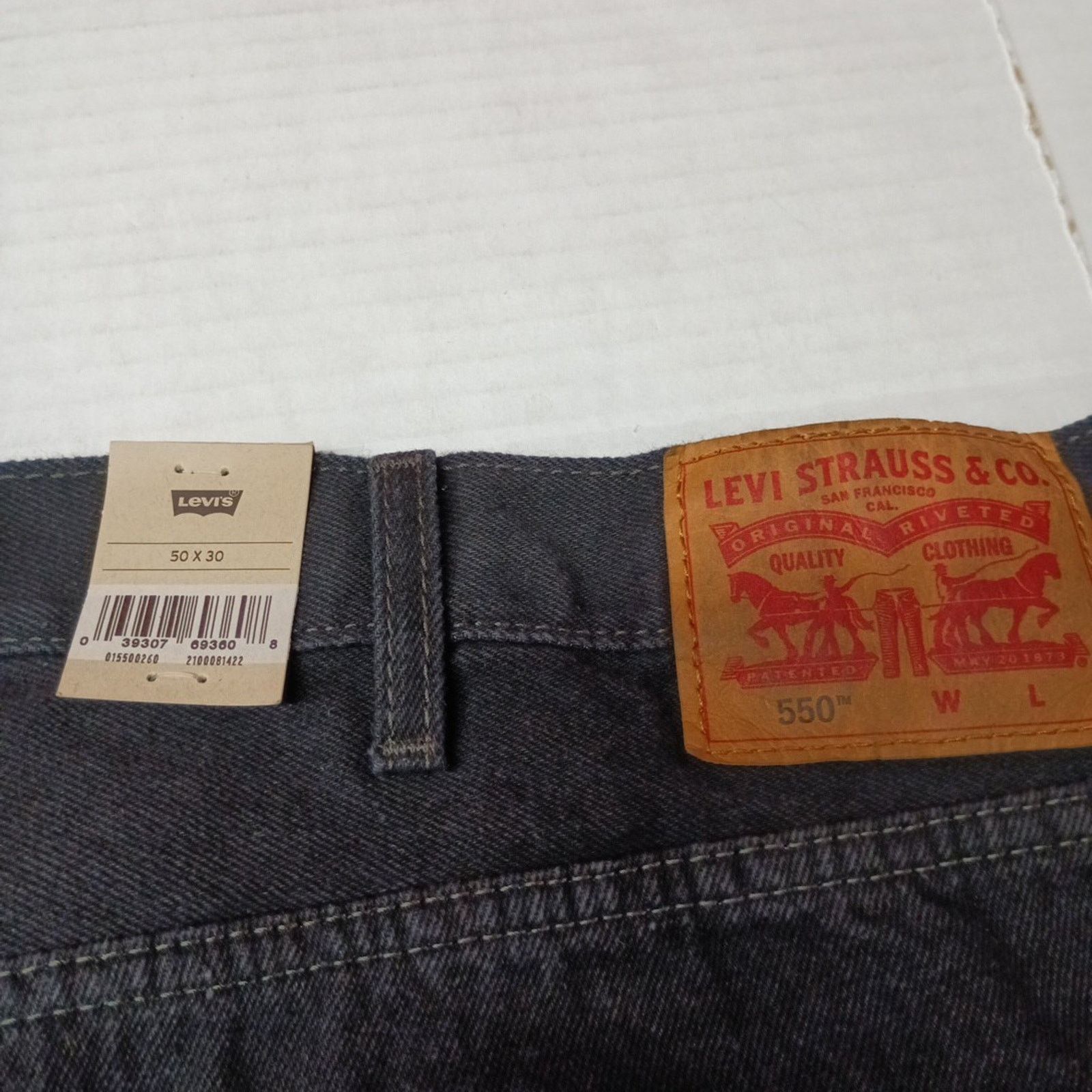 Levi's Levi's 550 Relaxed Jeans Men’s Size 50x30 Black Straight Leg Size US 44 / EU 60 - 9 Thumbnail