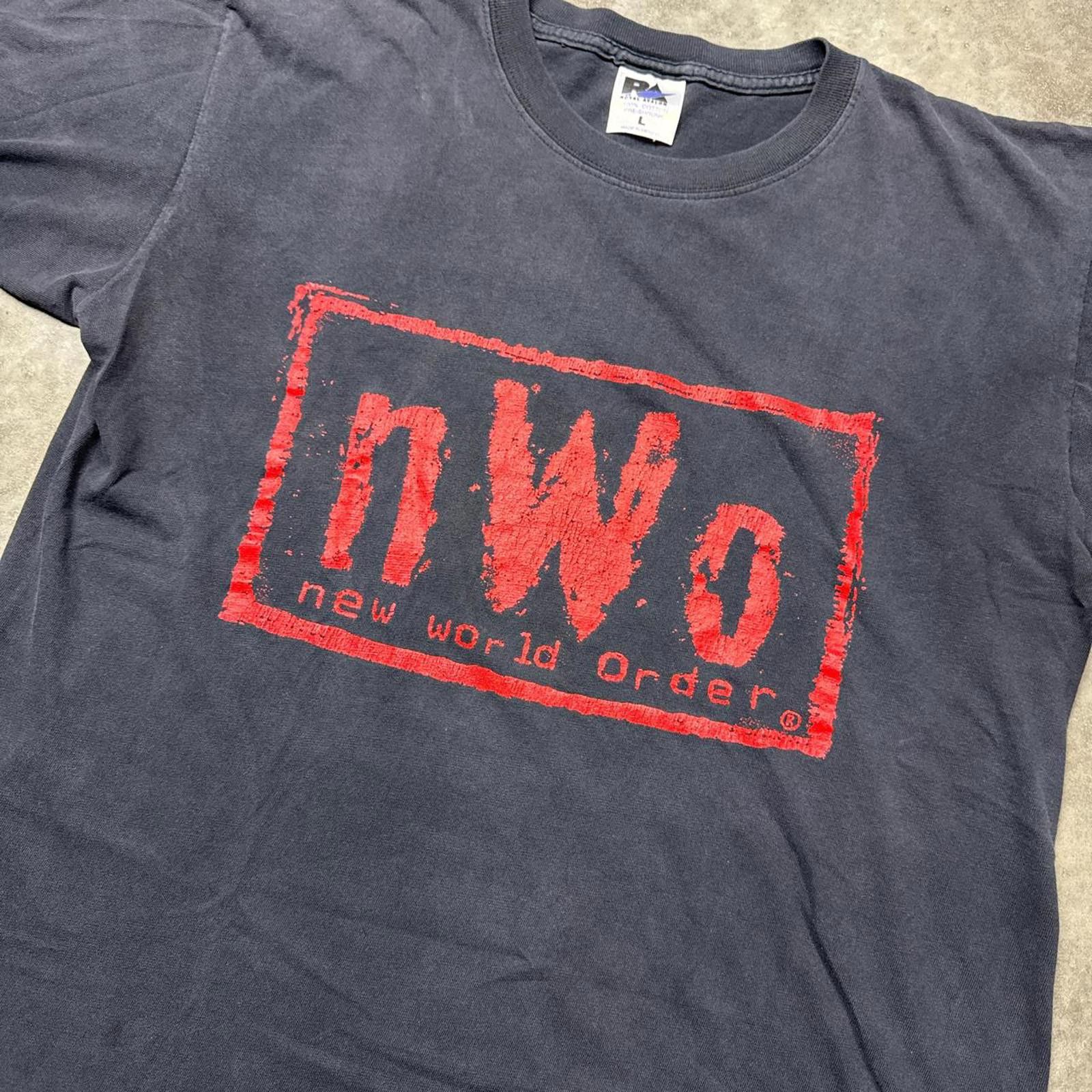 Other 1997 WWF New World Order NWO black t-shirt wrestling Size US L / EU 52-54 / 3 - 3 Thumbnail