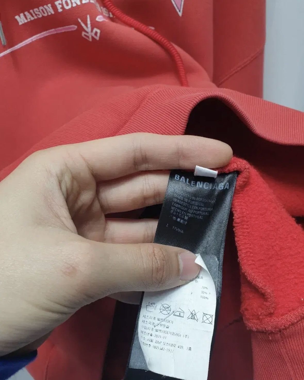 Balenciaga Balenciaga Maison Wide Fit Hoodie Size US M / EU 48-50 / 2 - 7 Thumbnail
